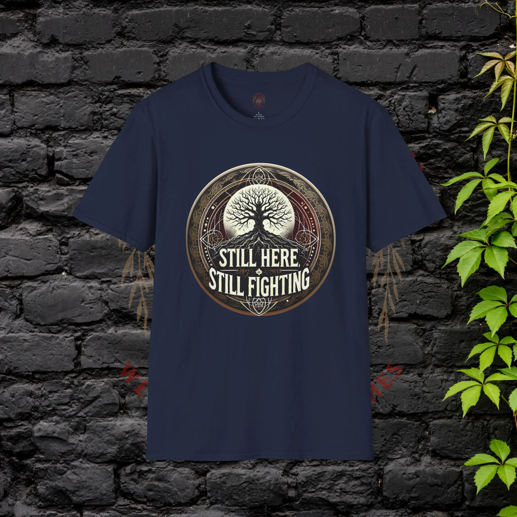 Still Here Still Fighting T-Shirt – Navy