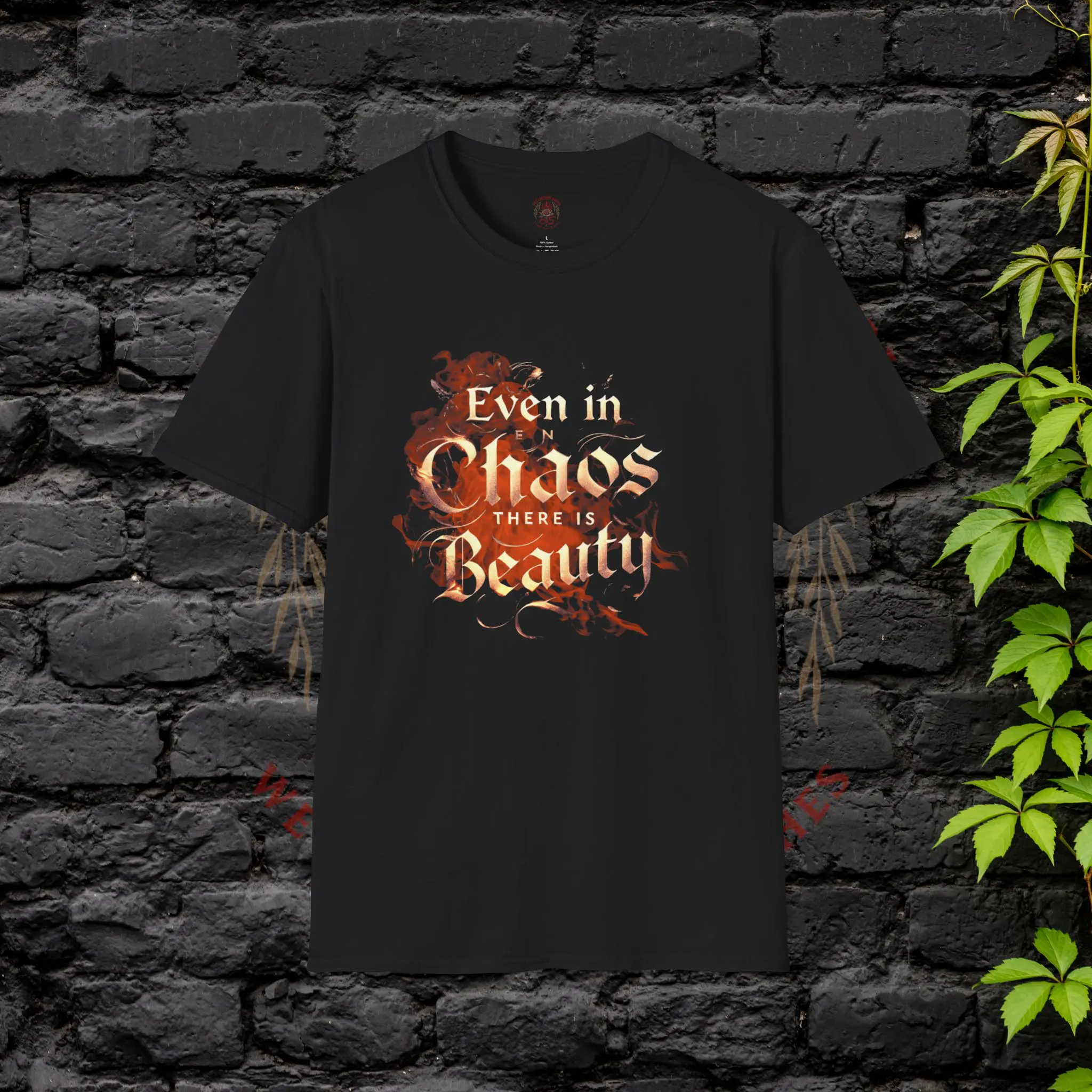 Even in Chaos There is Beauty T-Shirt – Black
