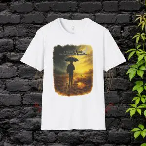 If You Pray for the Rain T-Shirt – Angled View