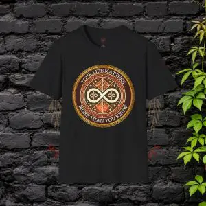 Your Life Matters More Than You Know T-Shirt – black