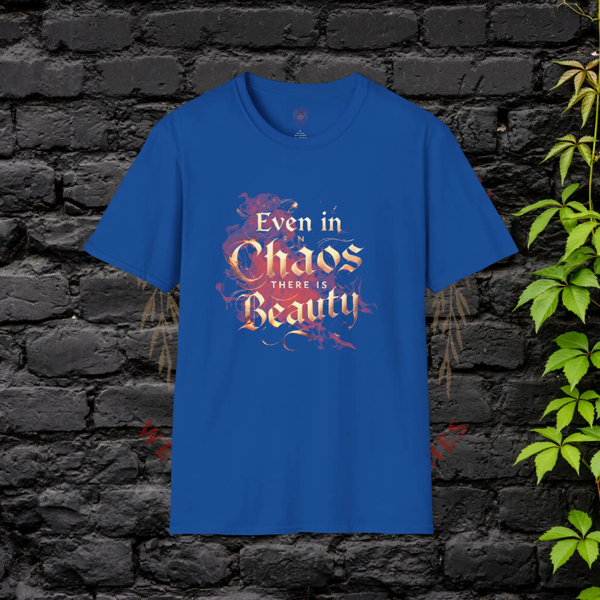 Even in Chaos There is Beauty T-Shirt – Blue