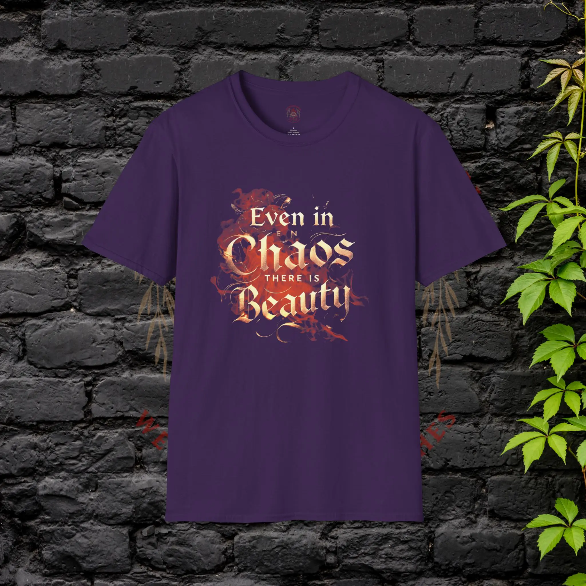 Even in Chaos There is Beauty T-Shirt – Purple