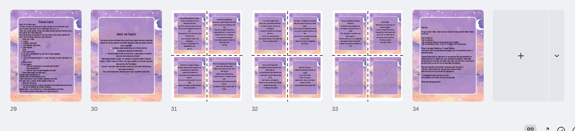 Ritual workbook- Sacred Space For Healing, Releasing, & Remembering