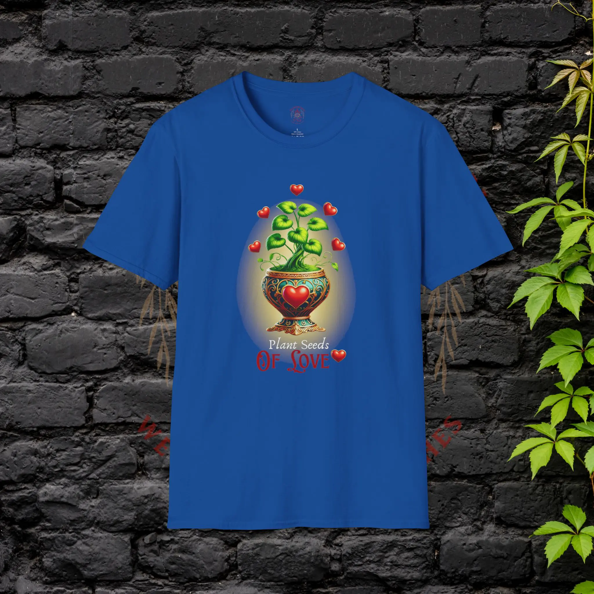Plant Seeds of Love T-Shirt – Royal Blue