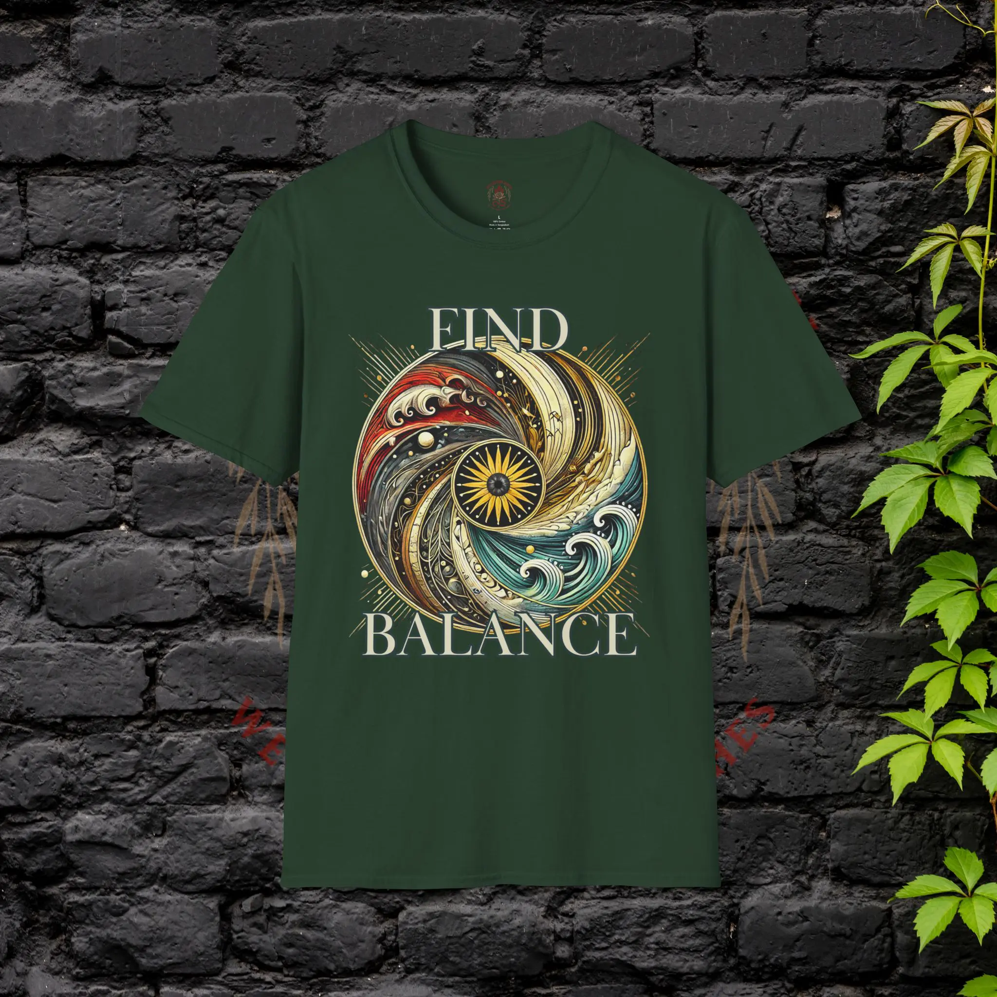 Find Balance T-Shirt – Forest Green