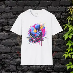 Strive to Be the Person the Younger You Needed T-Shirt – White