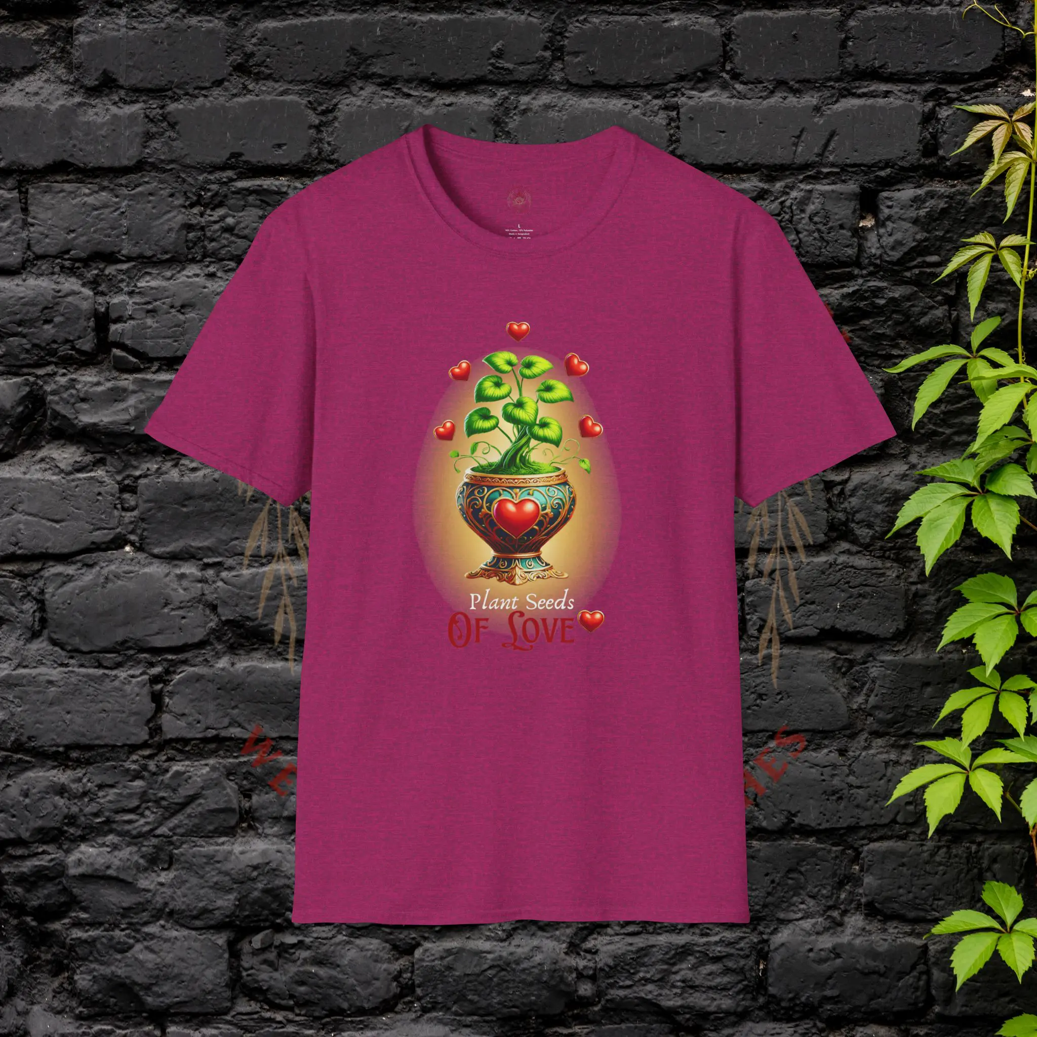 Plant Seeds of Love T-Shirt – Pink