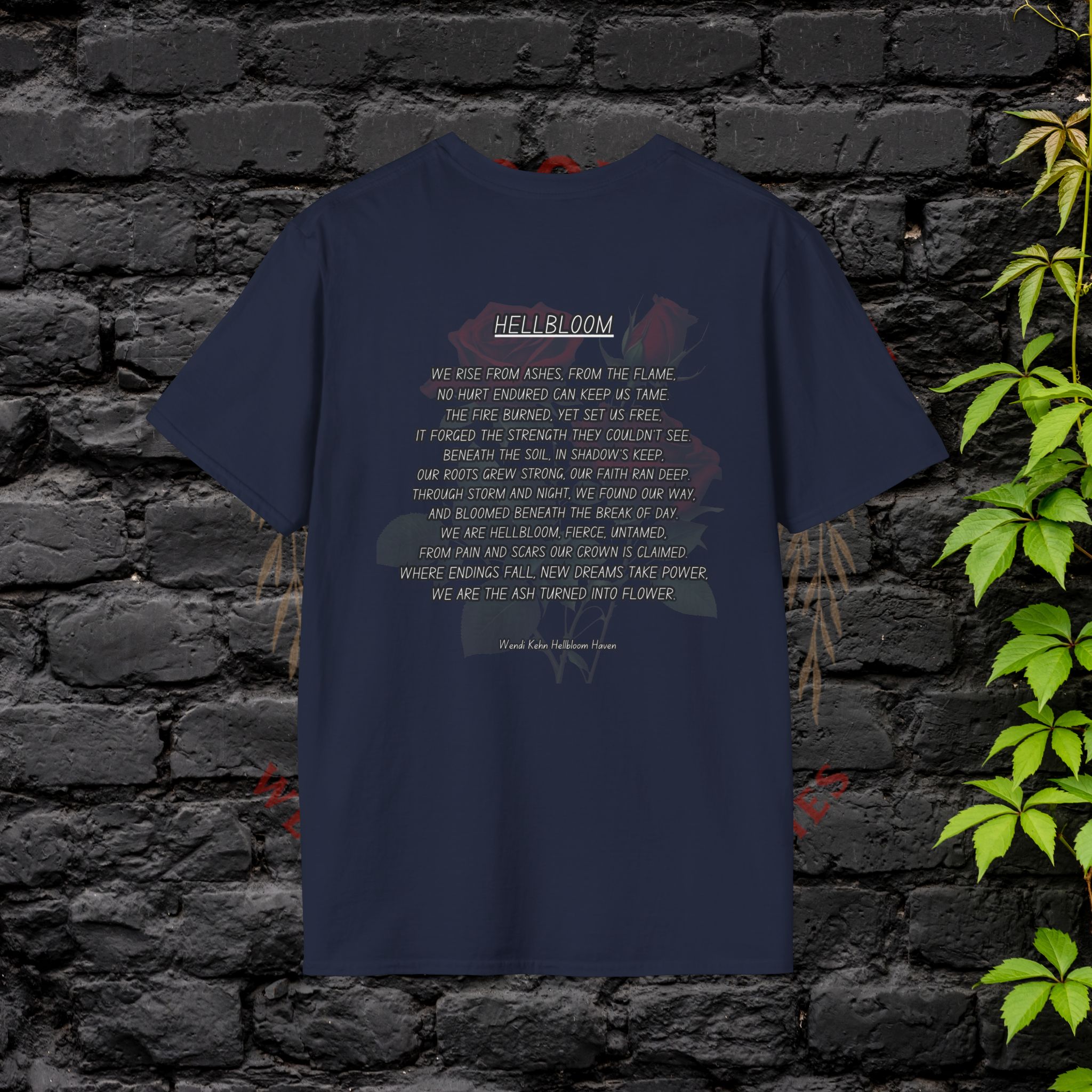 Empowerment Tee- "Hellbloom: Rise From the Flame"– Art & Poetry Edition - Image 22