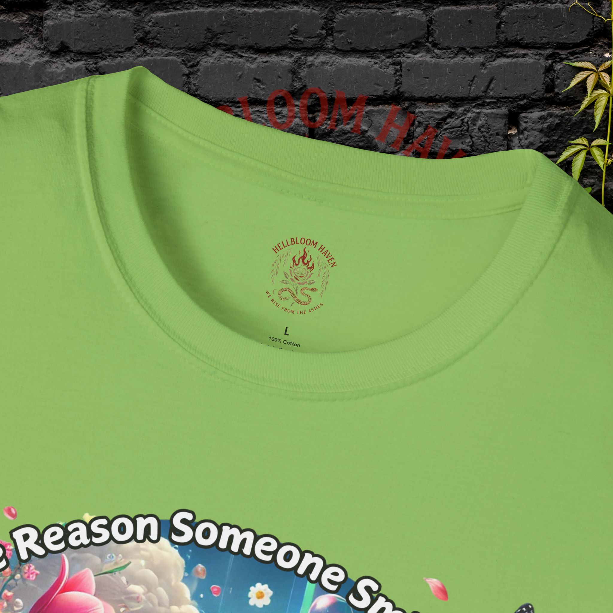 Bee the Reason Someone Smiles Today Uplifting Floral Unisex T-Shirt - Image 23