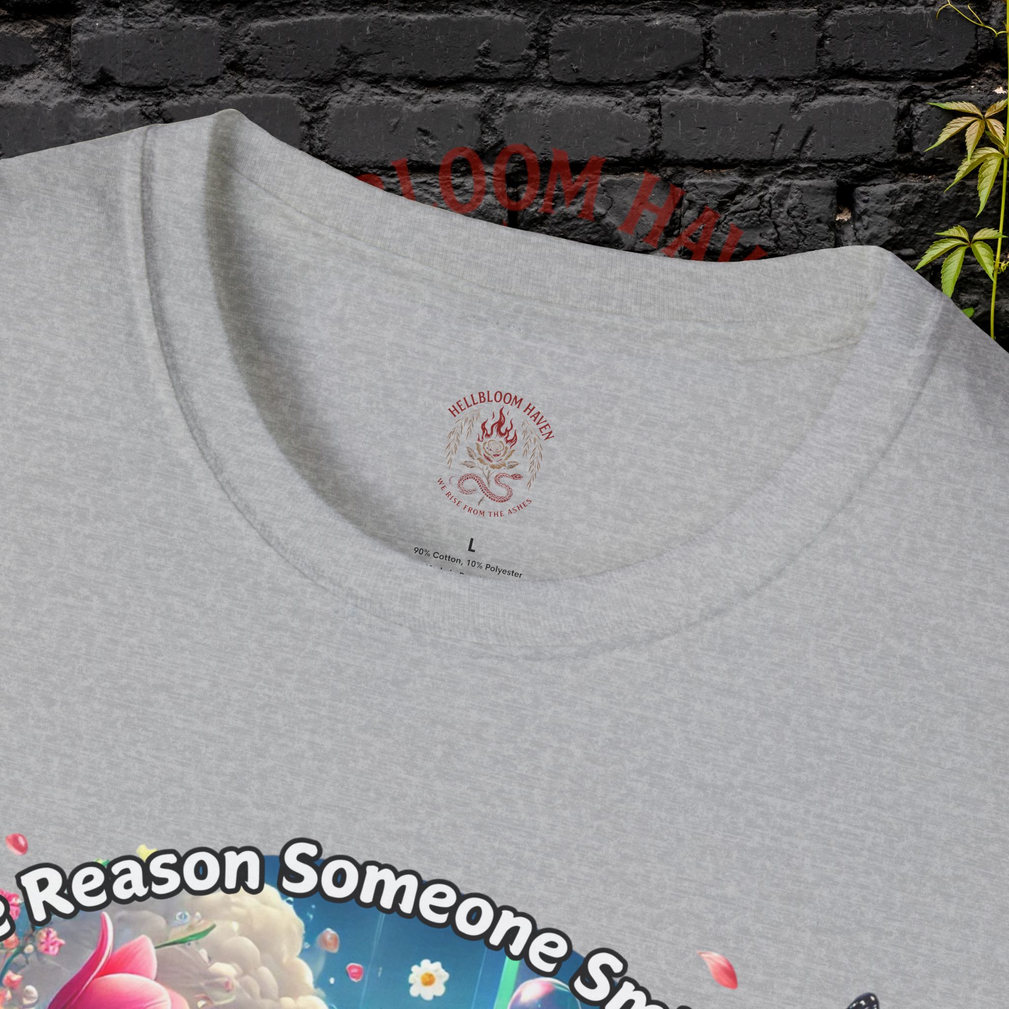 Bee the Reason Someone Smiles Today Uplifting Floral Unisex T-Shirt - Image 11