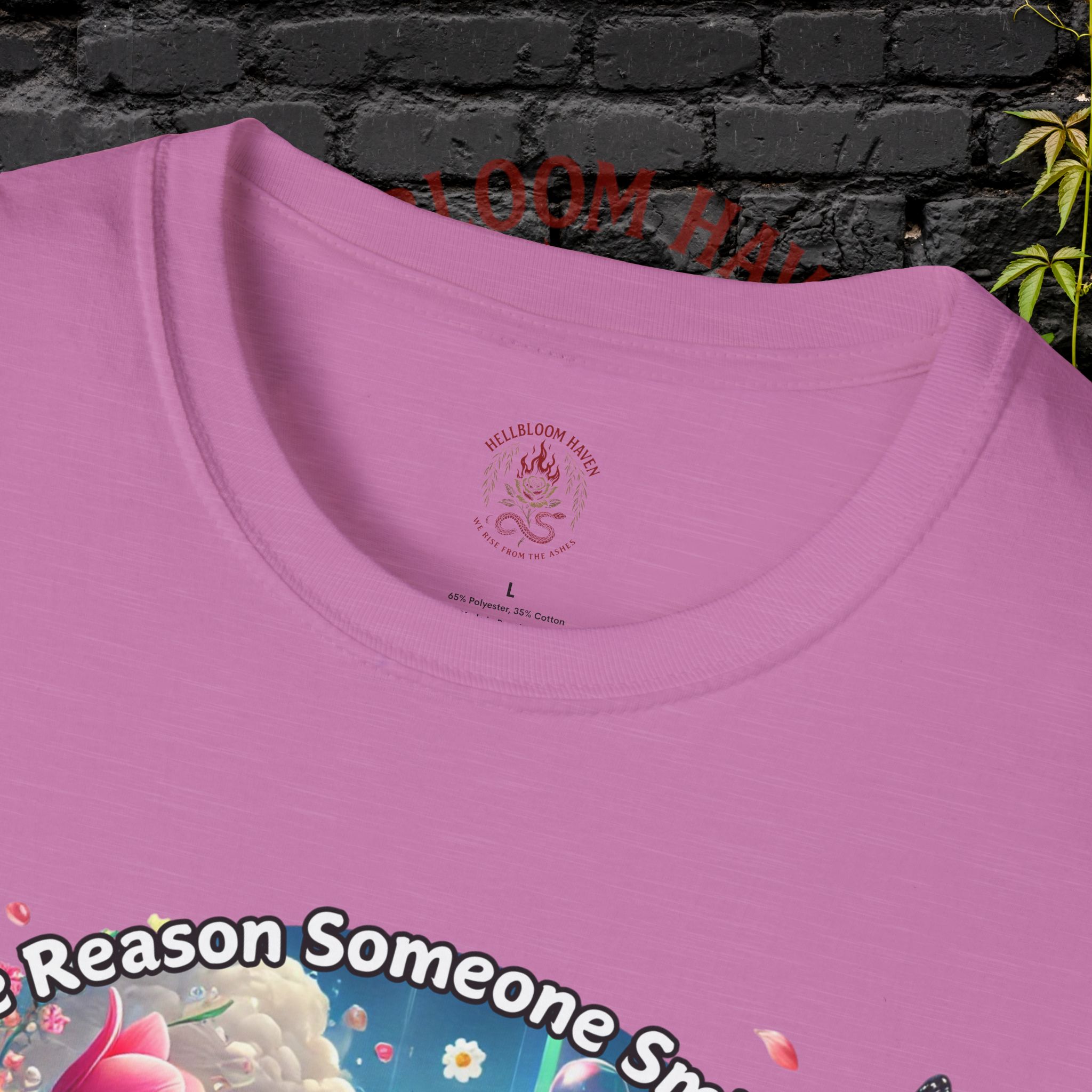 Bee the Reason Someone Smiles Today Uplifting Floral Unisex T-Shirt - Image 43