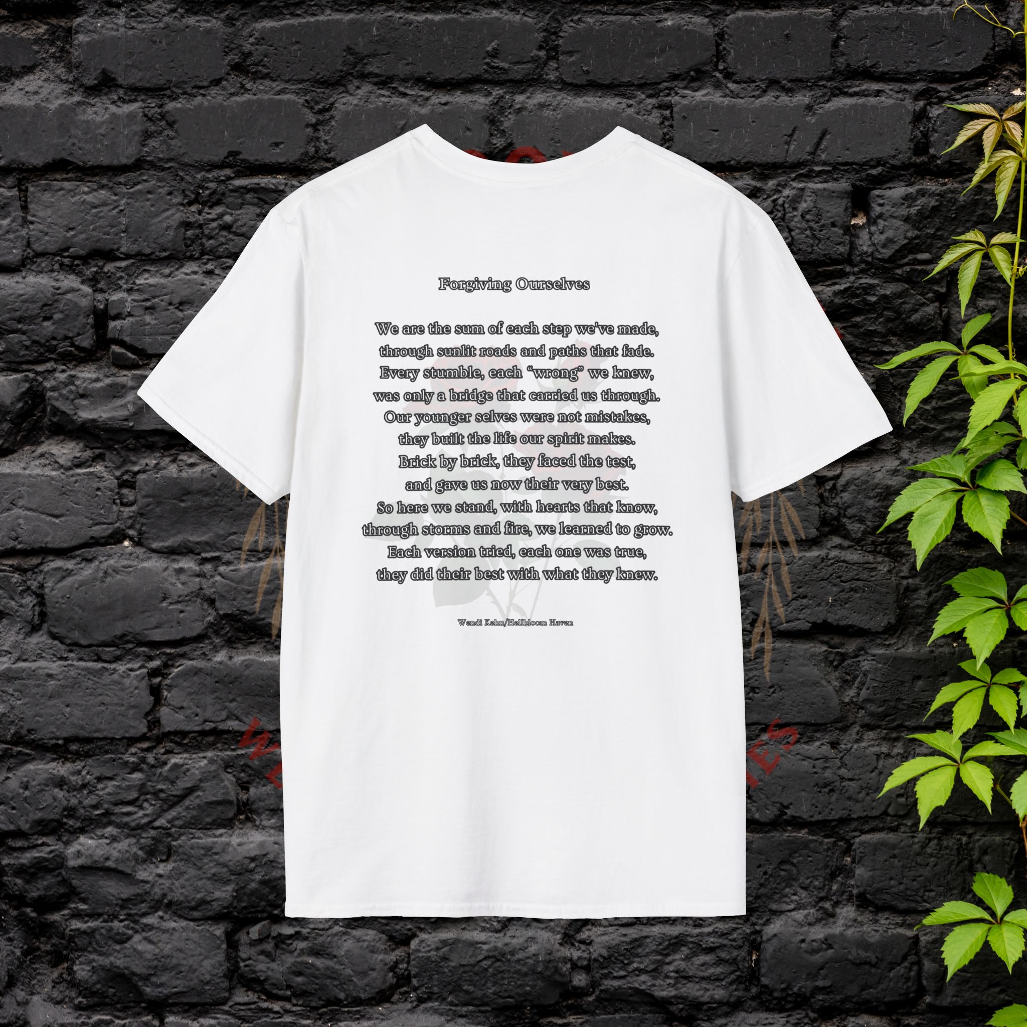 Empowerment Tee- Forgiving Ourselves- Poetry and Art - Image 2