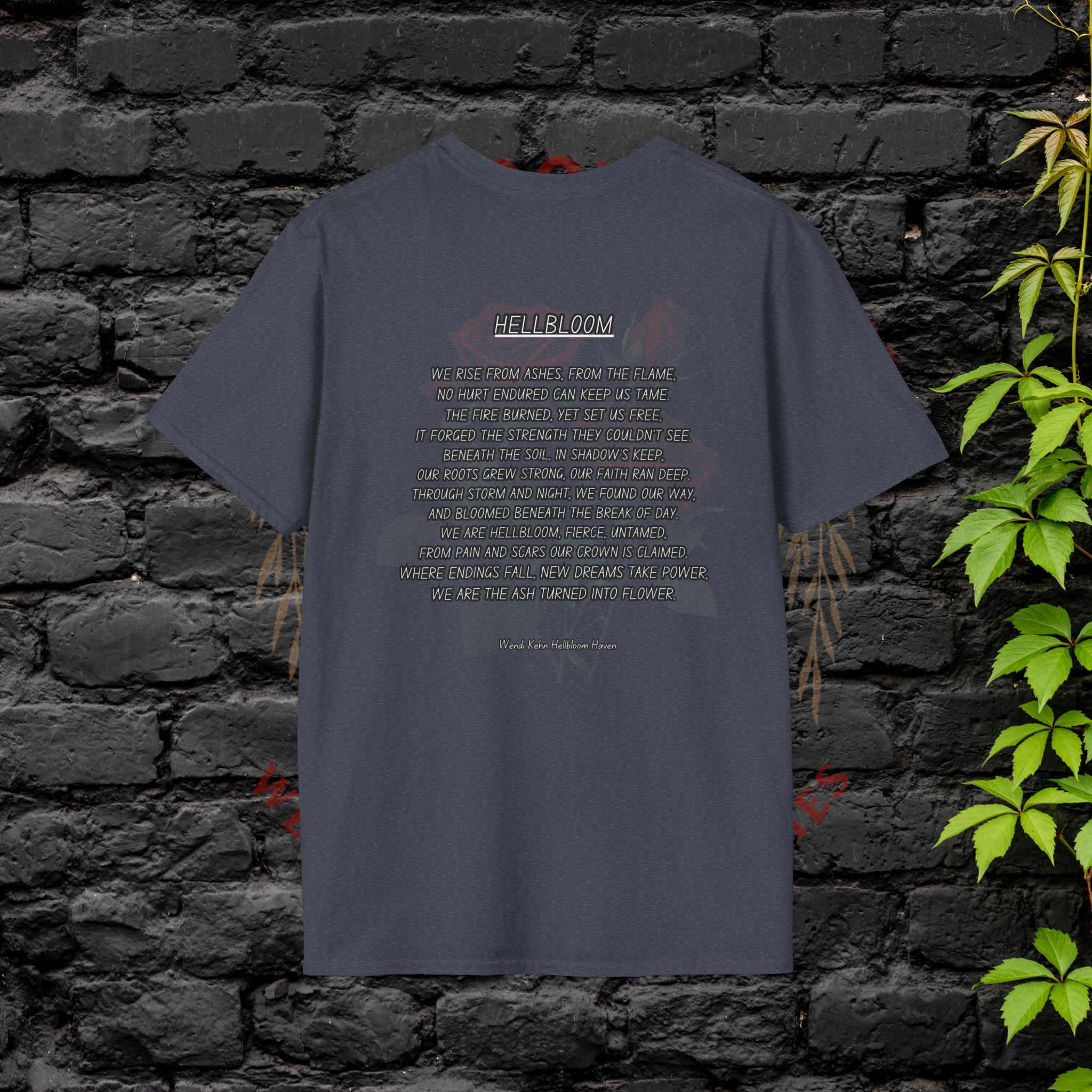 Empowerment Tee- "Hellbloom: Rise From the Flame"– Art & Poetry Edition - Image 26