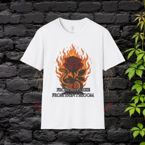 From Ash I Rise – Fire Rose & Serpent Shirt | Symbol of Survival, Strength, and Self-Transformation