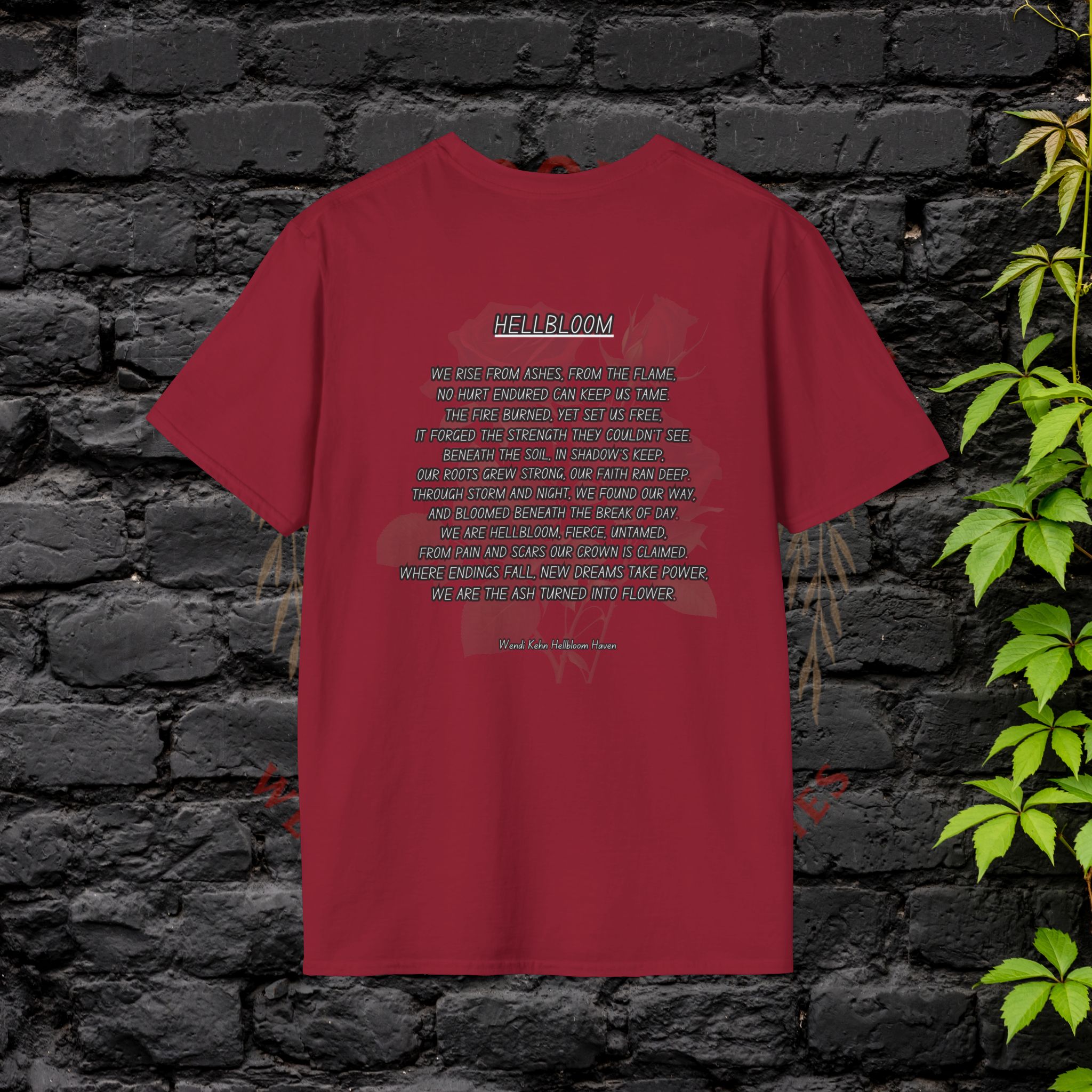 Empowerment Tee- "Hellbloom: Rise From the Flame"– Art & Poetry Edition - Image 34