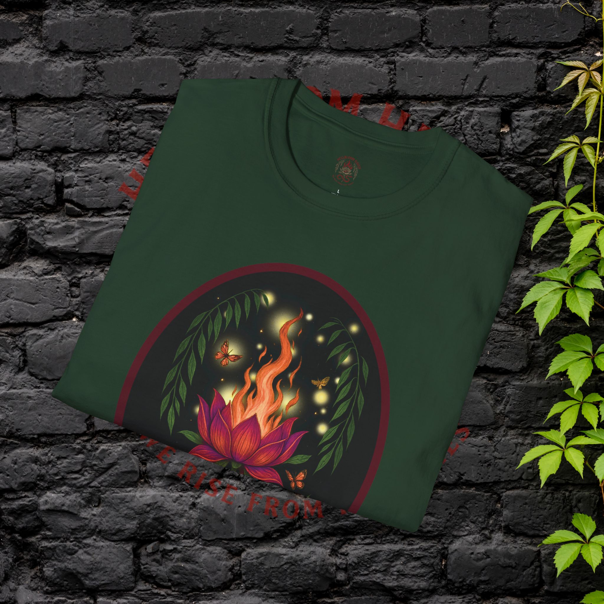 Empowerment Tee- "Hellbloom: Rise From the Flame"– Art & Poetry Edition - Image 16