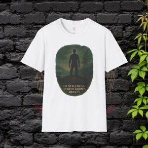In Stillness, Power Grows Roots – Mindfulness T-Shirt