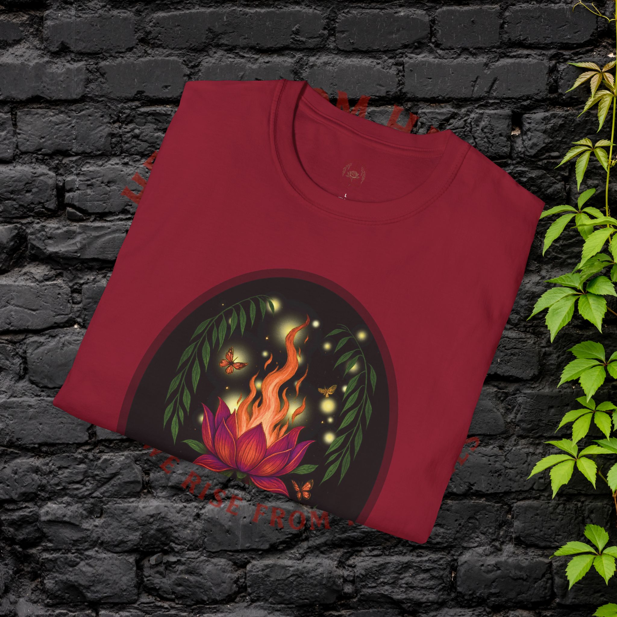 Empowerment Tee- "Hellbloom: Rise From the Flame"– Art & Poetry Edition - Image 36