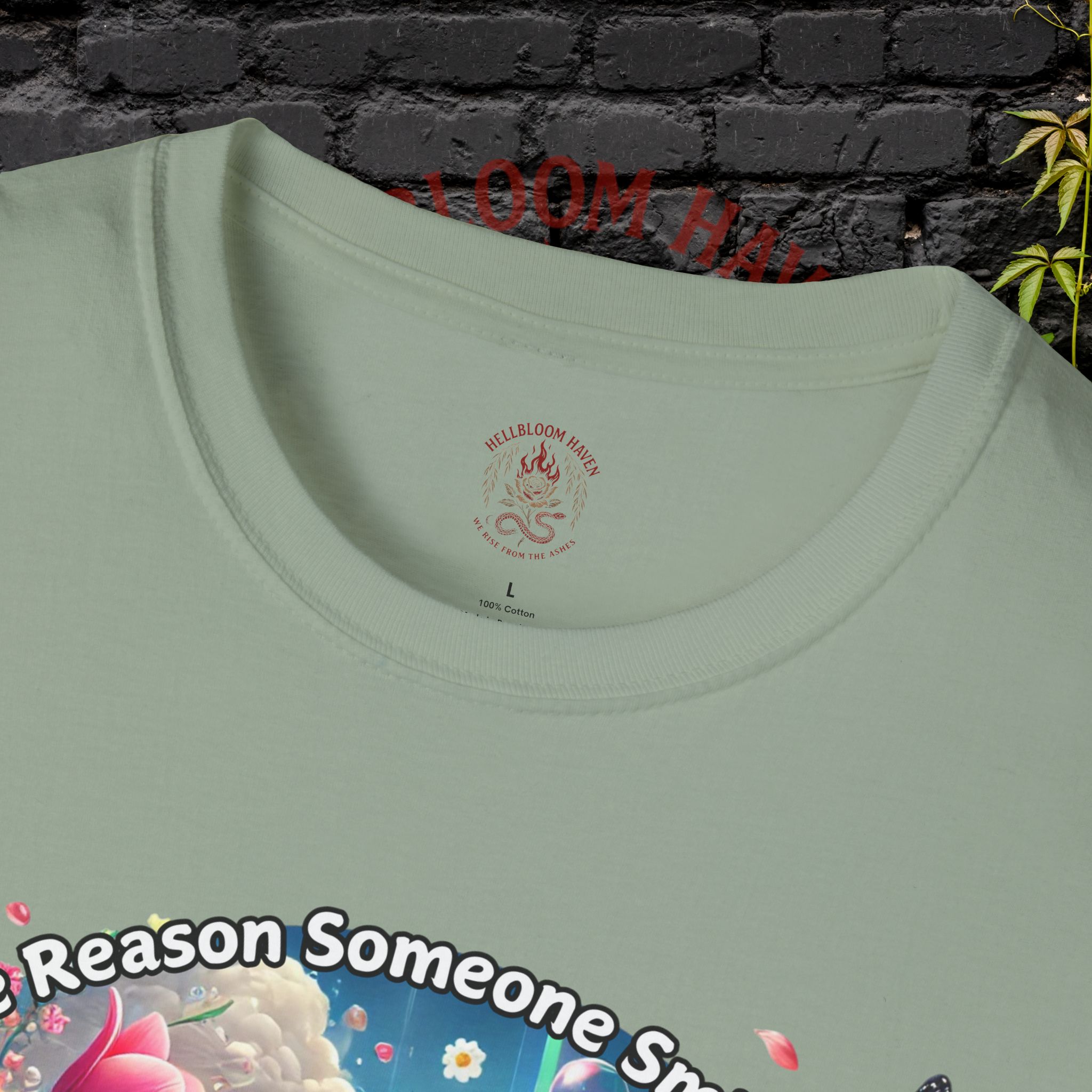 Bee the Reason Someone Smiles Today Uplifting Floral Unisex T-Shirt - Image 19