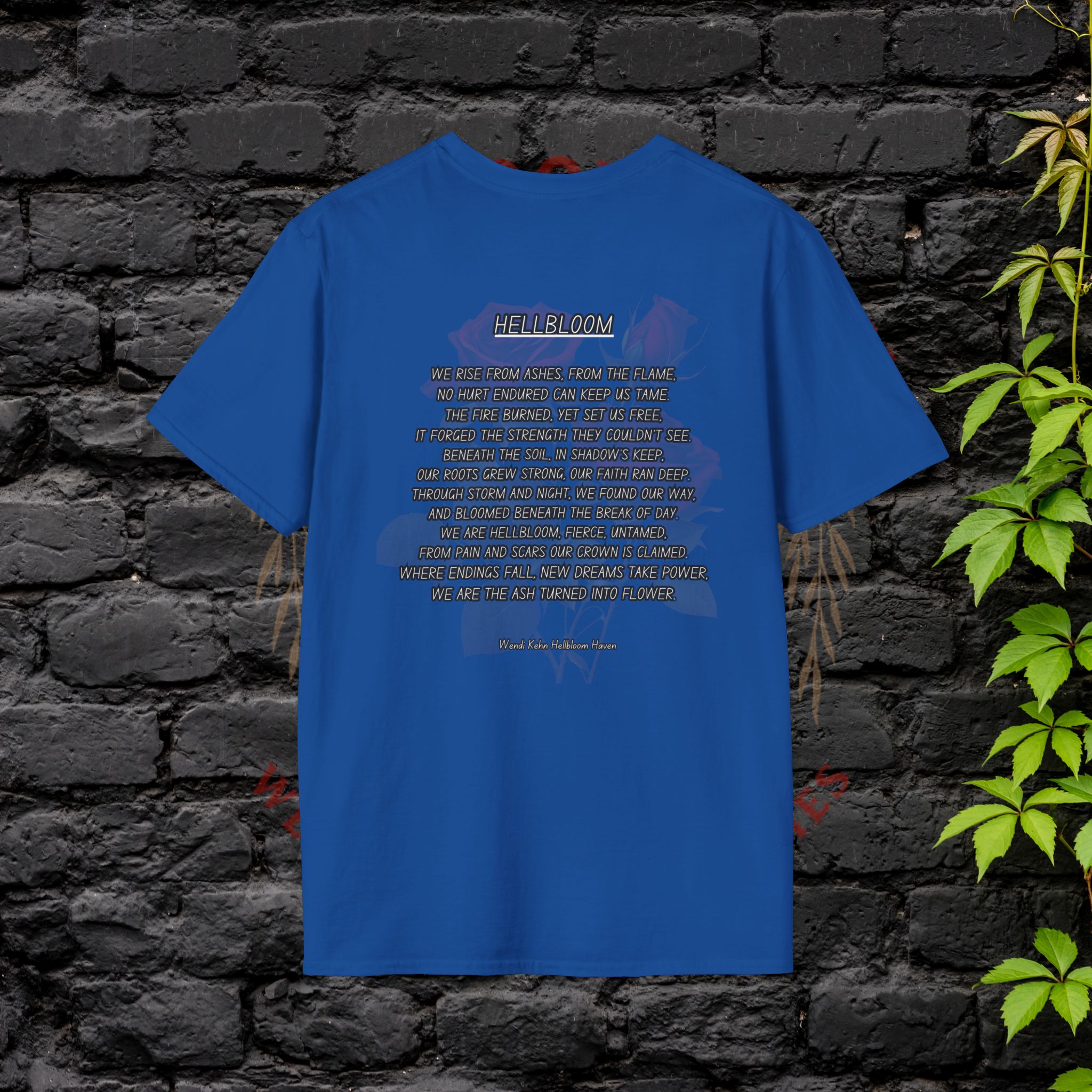 Empowerment Tee- "Hellbloom: Rise From the Flame"– Art & Poetry Edition - Image 18