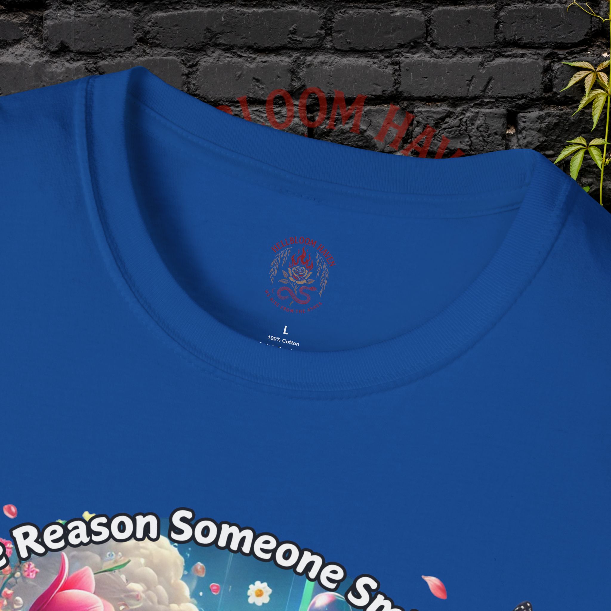Bee the Reason Someone Smiles Today Uplifting Floral Unisex T-Shirt - Image 35