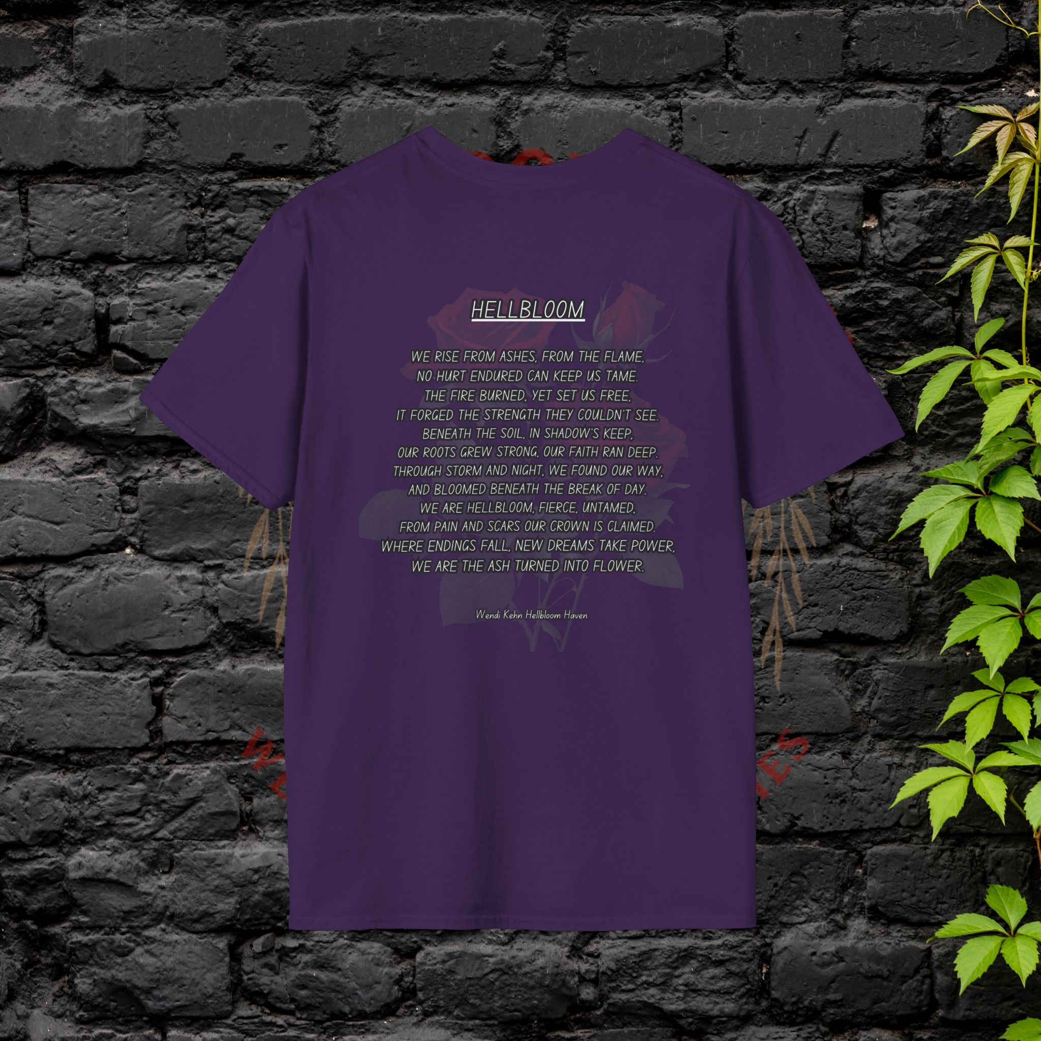 Empowerment Tee- "Hellbloom: Rise From the Flame"– Art & Poetry Edition - Image 30