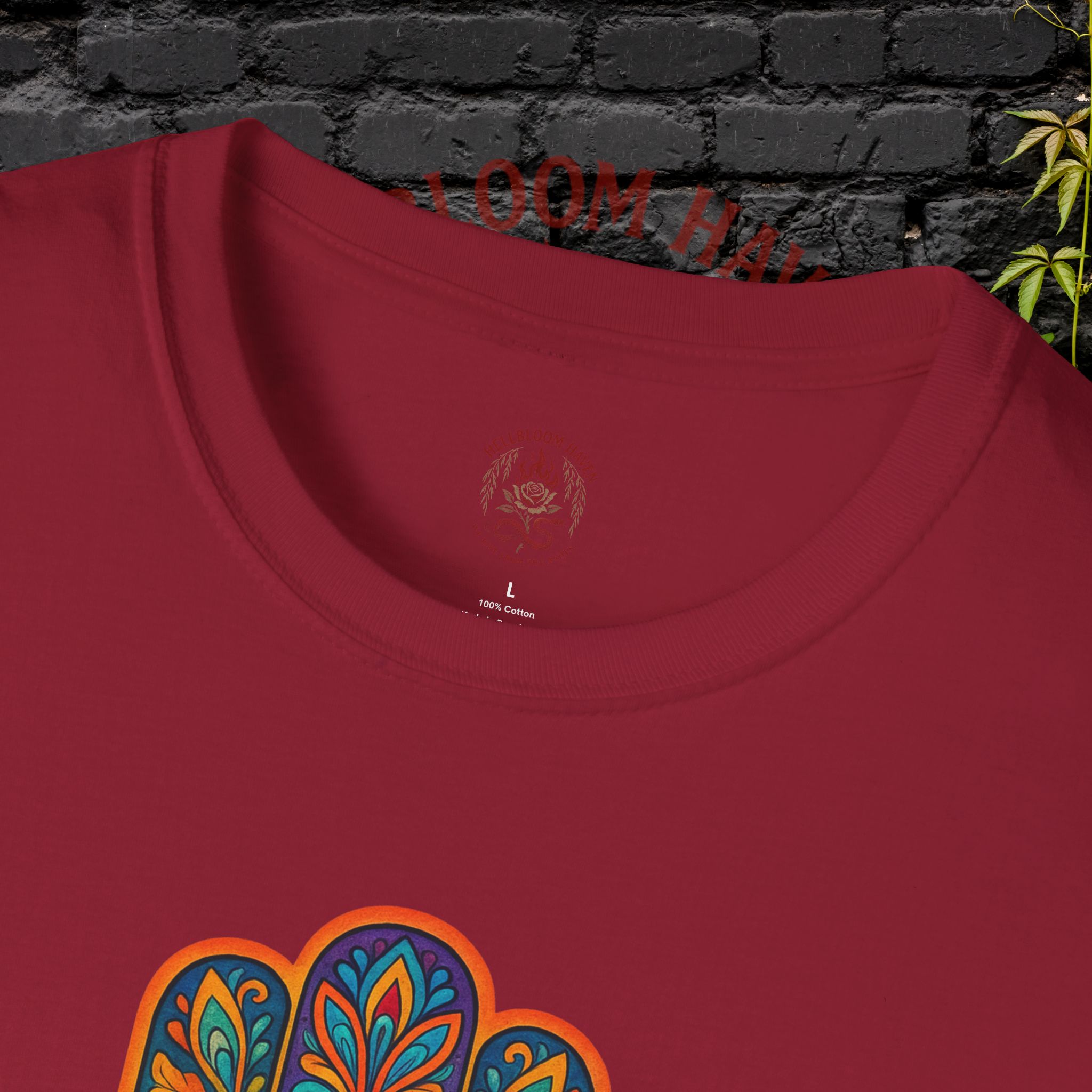 Bohemian Hamsa T-Shirt | Unisex Softstyle Tee for Spiritual Vibes - Image 59