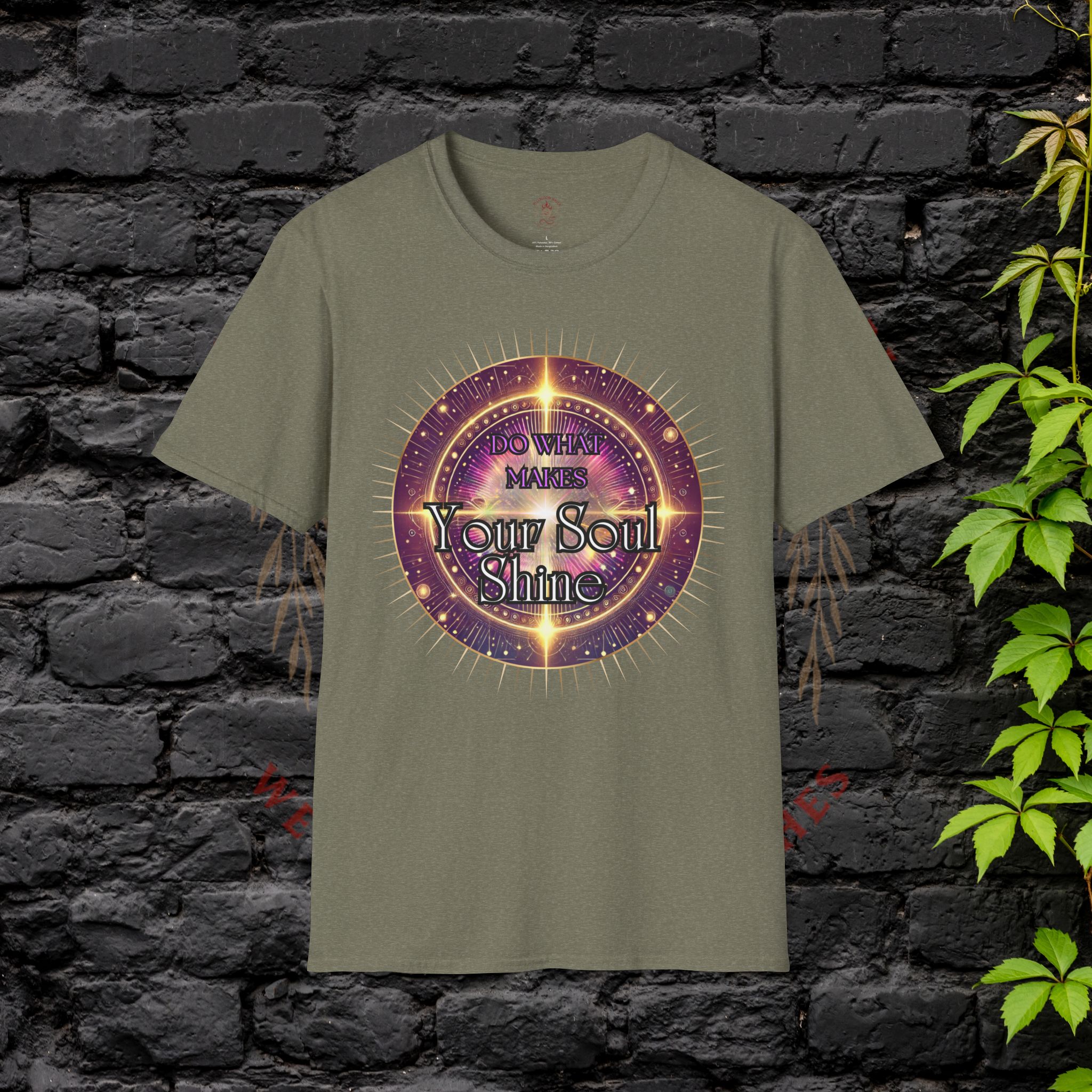 Soul Shine Graphic Tee, Inspirational Unisex T-Shirt, Spiritual Gift, Self-Care Apparel, Motivational Merch, Festival Wear - Image 13