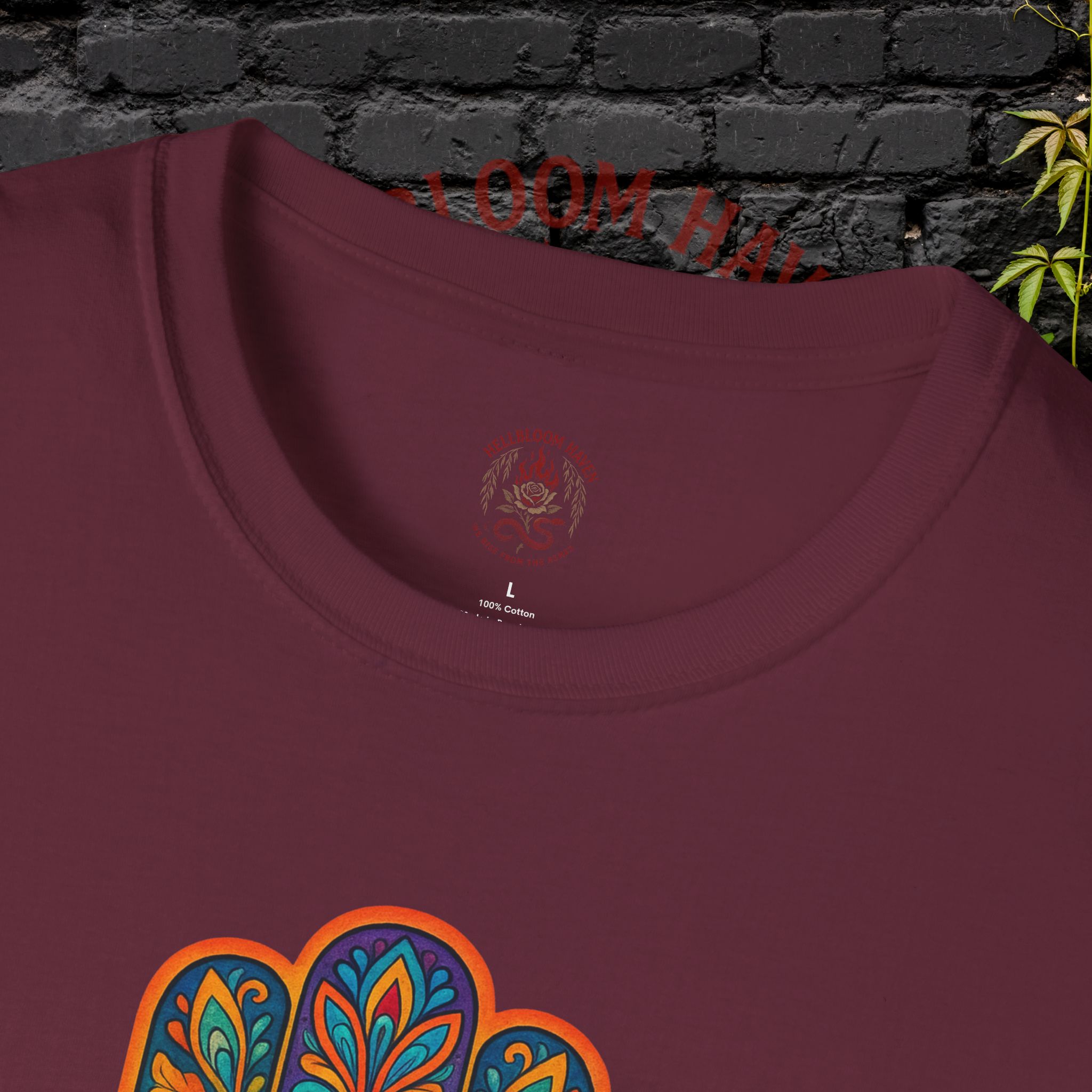 Bohemian Hamsa T-Shirt | Unisex Softstyle Tee for Spiritual Vibes - Image 19