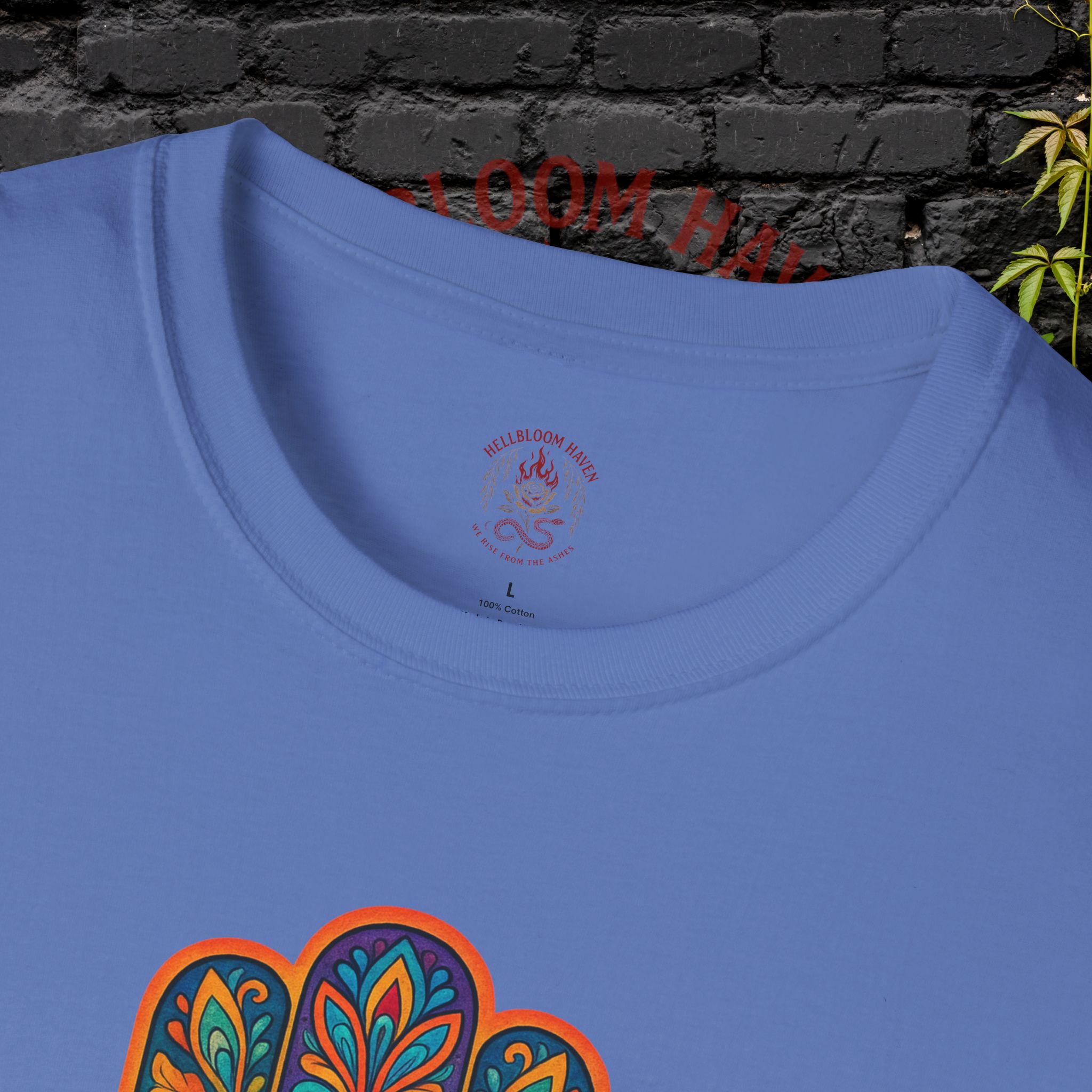 Bohemian Hamsa T-Shirt | Unisex Softstyle Tee for Spiritual Vibes - Image 35