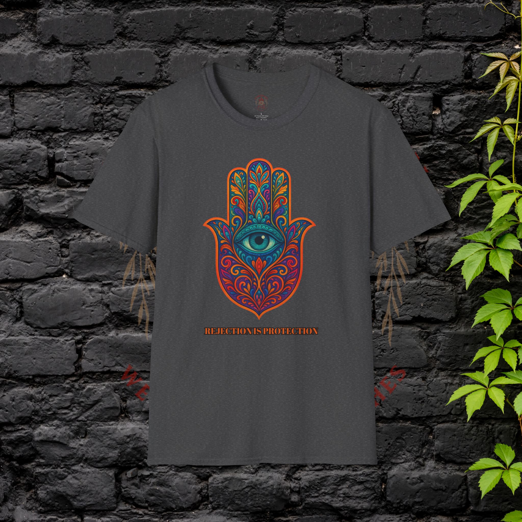 Bohemian Hamsa T-Shirt | Unisex Softstyle Tee for Spiritual Vibes - Image 29
