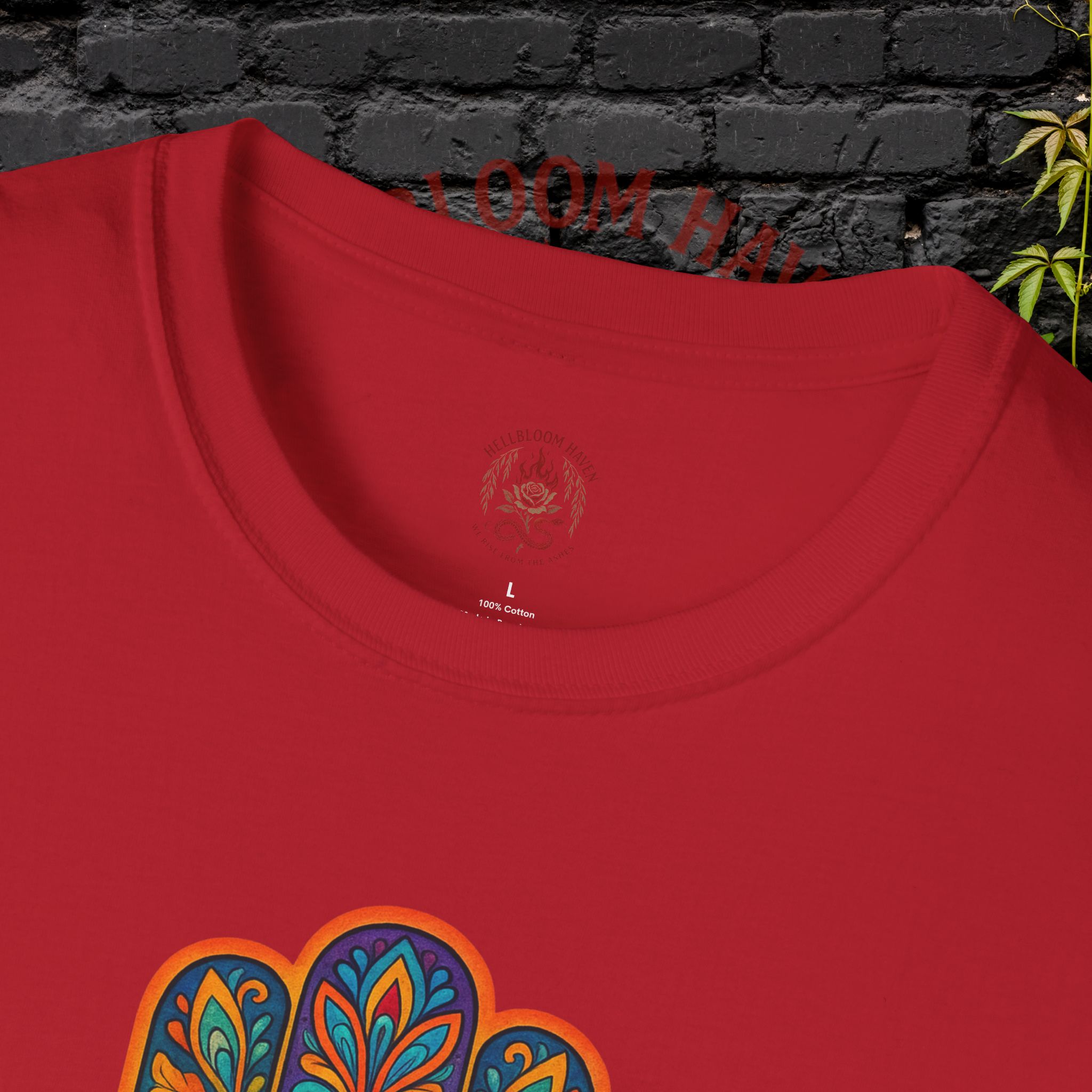 Bohemian Hamsa T-Shirt | Unisex Softstyle Tee for Spiritual Vibes - Image 55