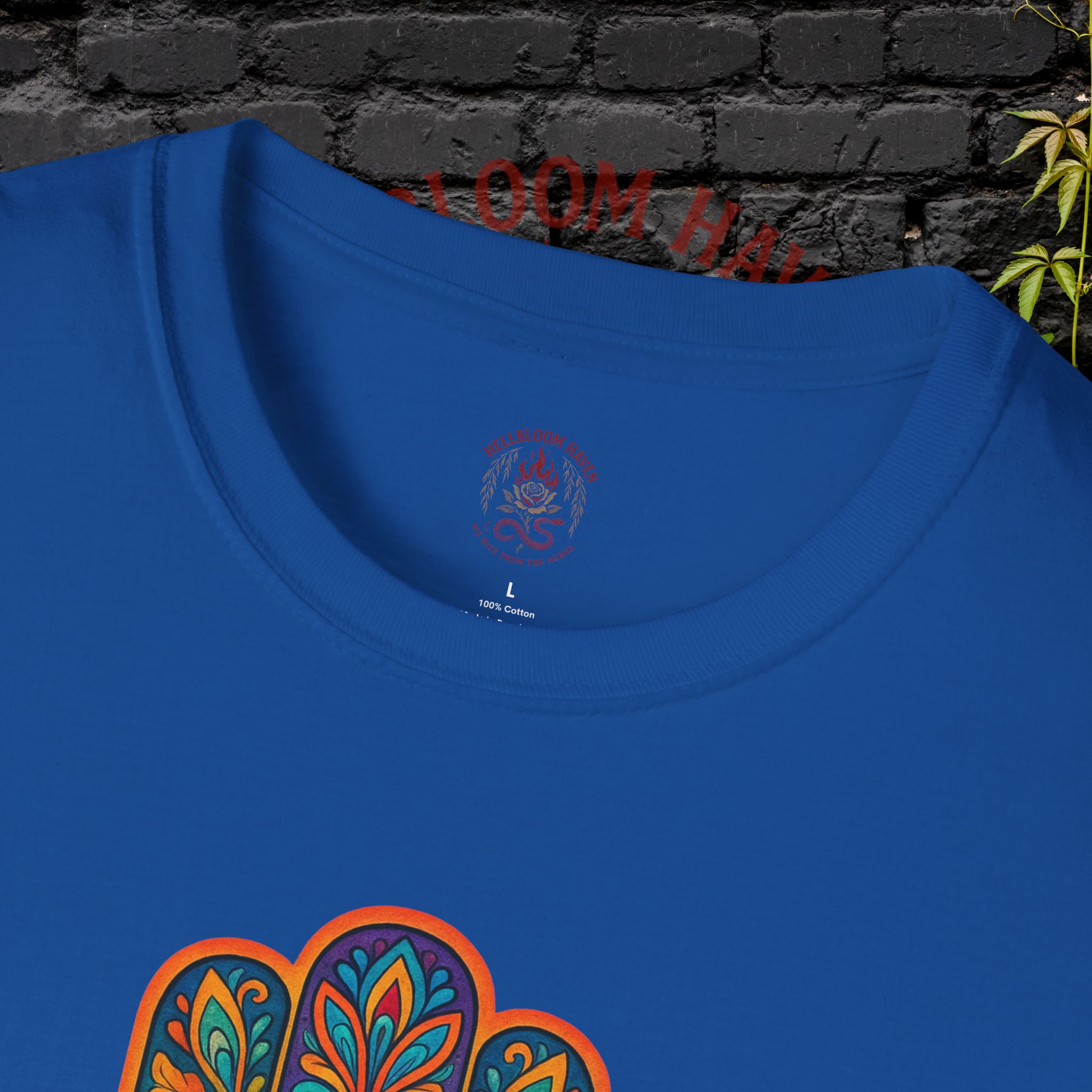 Bohemian Hamsa T-Shirt | Unisex Softstyle Tee for Spiritual Vibes - Image 43