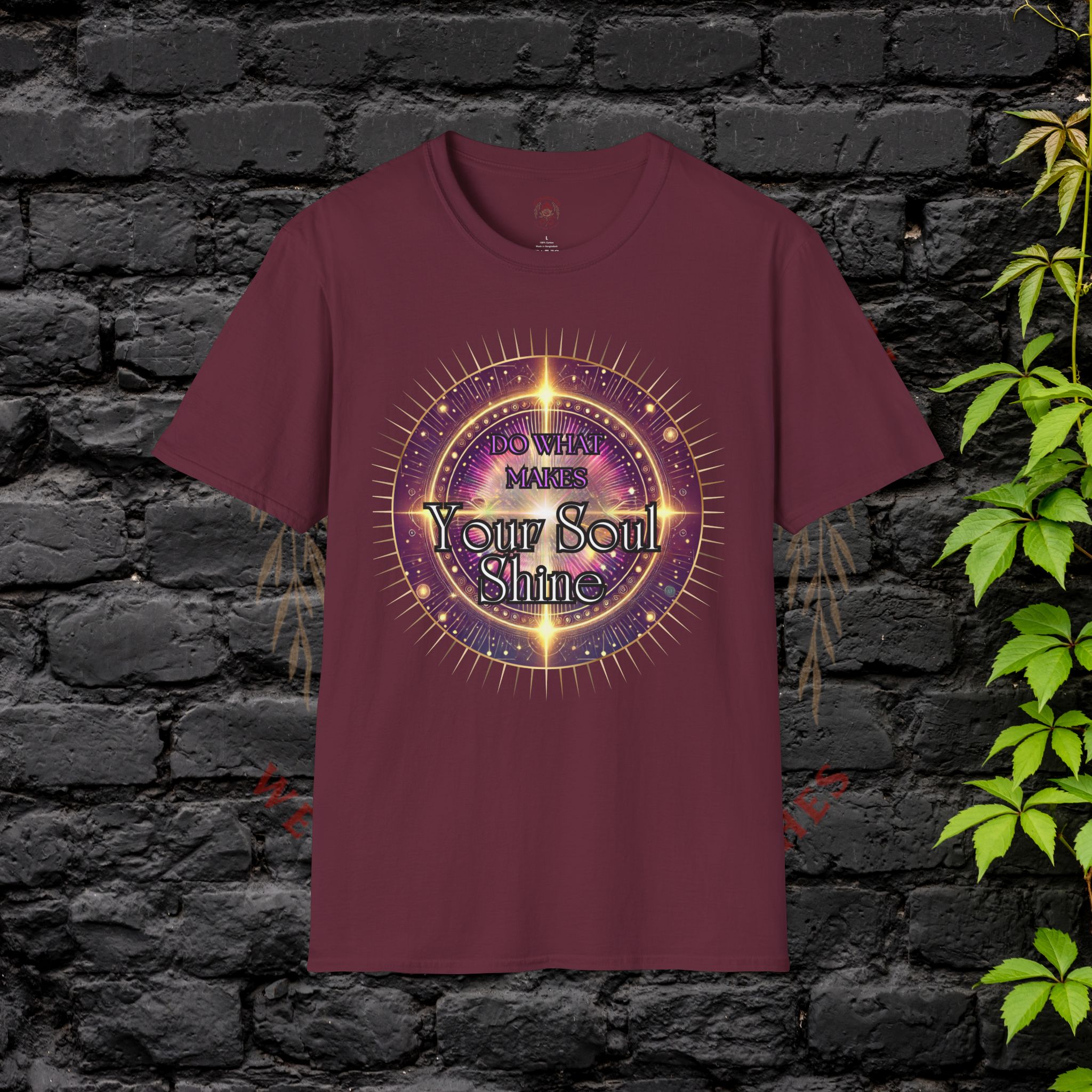 Soul Shine Graphic Tee, Inspirational Unisex T-Shirt, Spiritual Gift, Self-Care Apparel, Motivational Merch, Festival Wear - Image 9