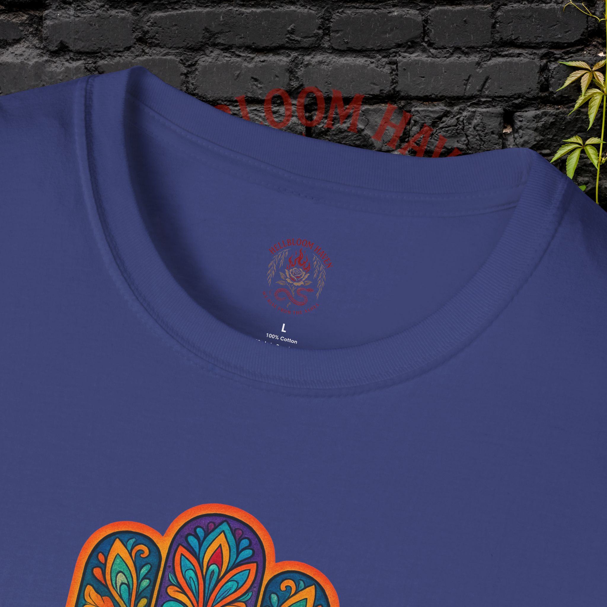 Bohemian Hamsa T-Shirt | Unisex Softstyle Tee for Spiritual Vibes - Image 47