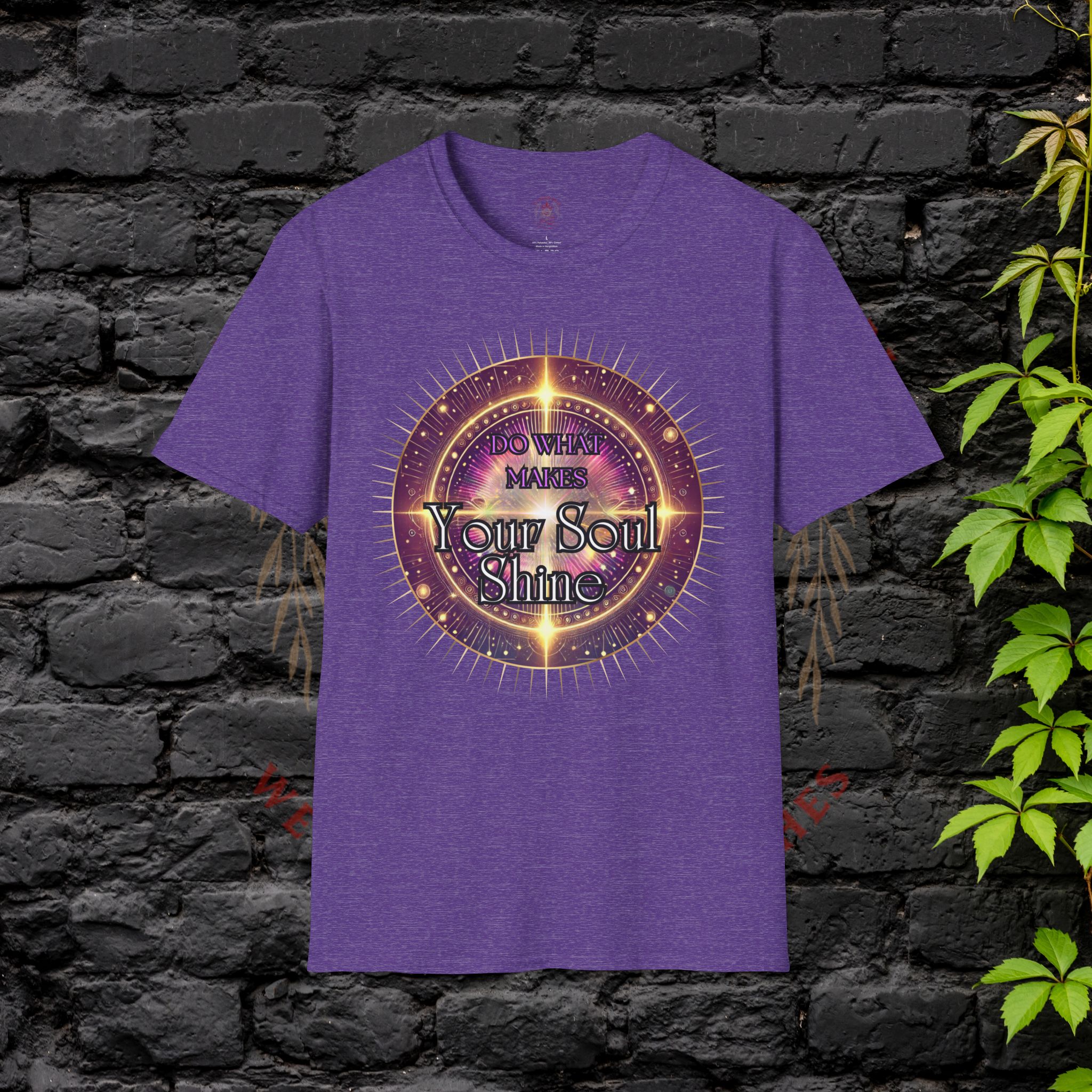 Soul Shine Graphic Tee, Inspirational Unisex T-Shirt, Spiritual Gift, Self-Care Apparel, Motivational Merch, Festival Wear - Image 29