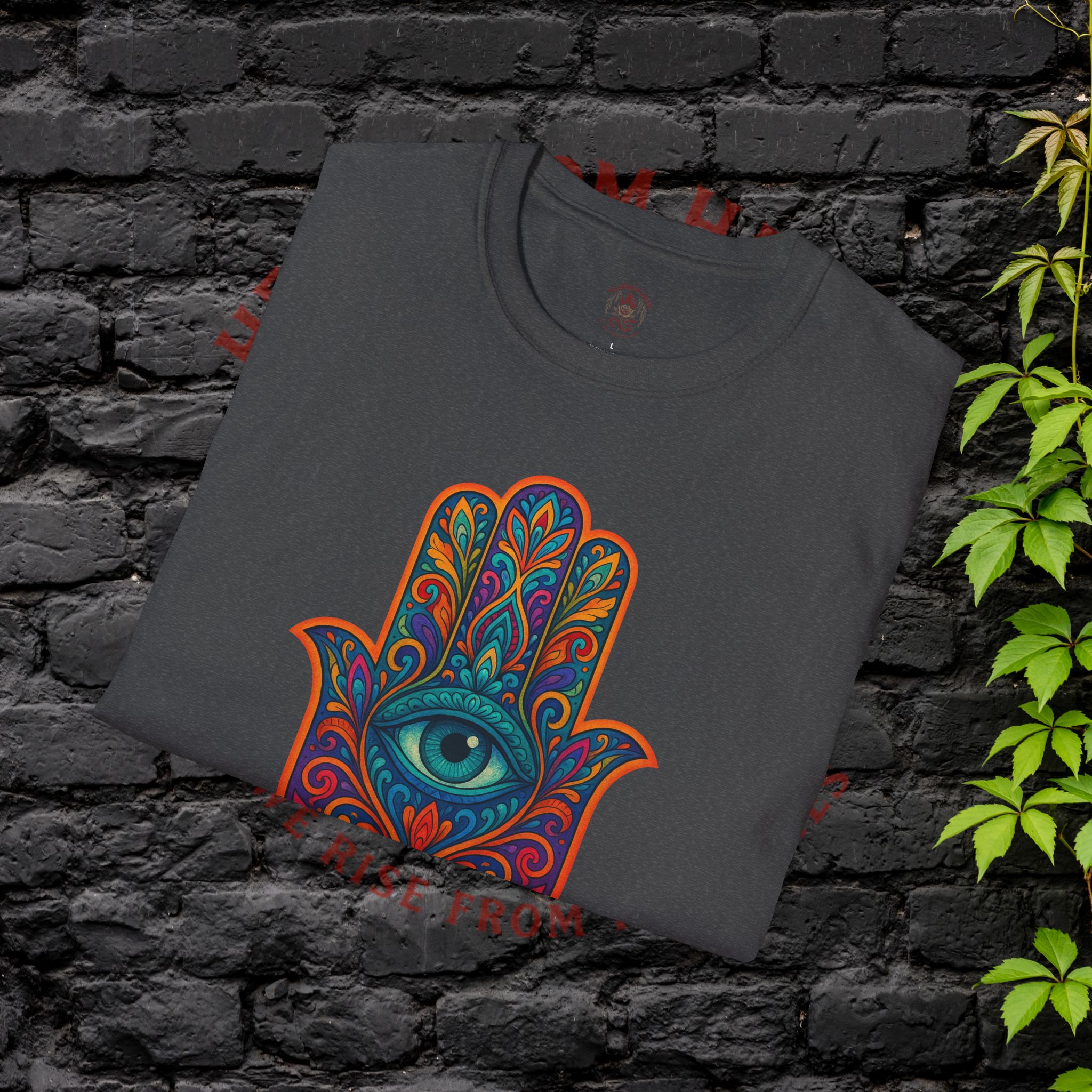 Bohemian Hamsa T-Shirt | Unisex Softstyle Tee for Spiritual Vibes - Image 32