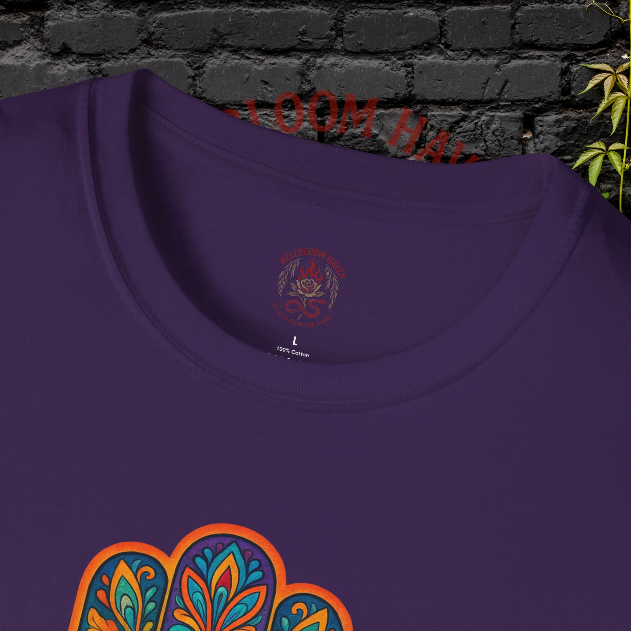 Bohemian Hamsa T-Shirt | Unisex Softstyle Tee for Spiritual Vibes - Image 51