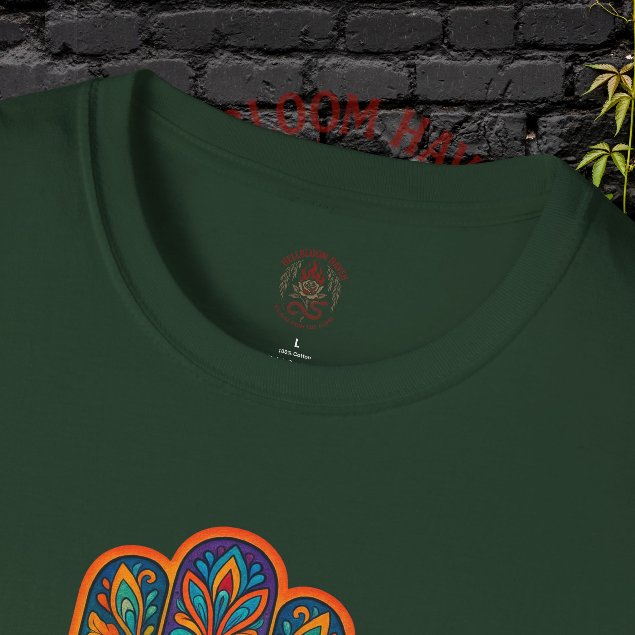 Bohemian Hamsa T-Shirt | Unisex Softstyle Tee for Spiritual Vibes - Image 27