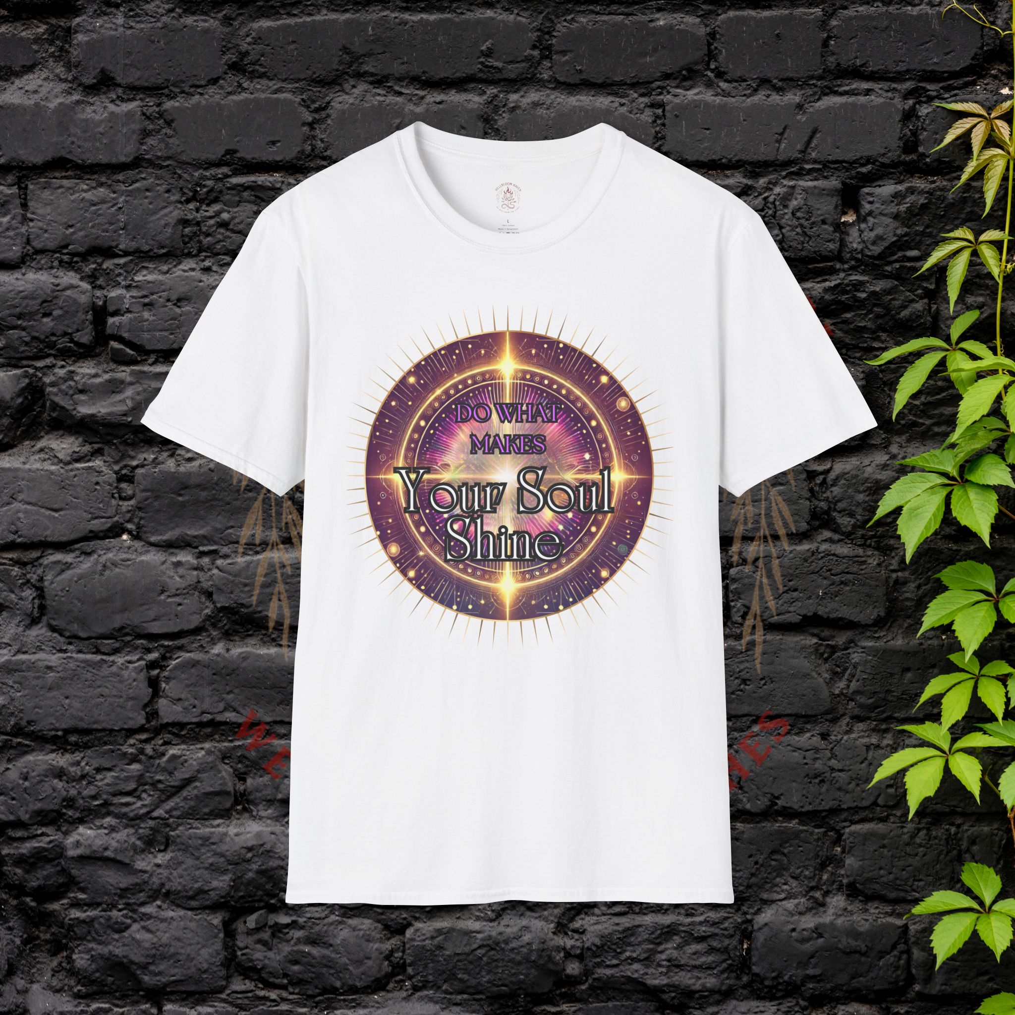 Soul Shine Graphic Tee, Inspirational Unisex T-Shirt, Spiritual Gift, Self-Care Apparel, Motivational Merch, Festival Wear