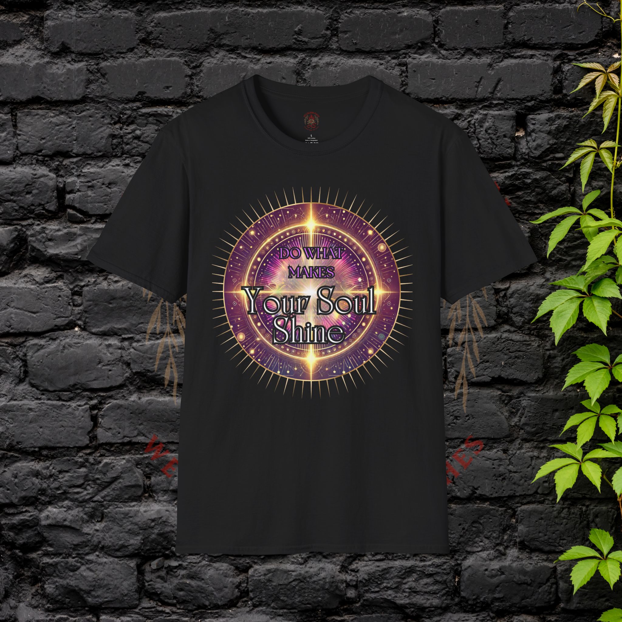 Soul Shine Graphic Tee, Inspirational Unisex T-Shirt, Spiritual Gift, Self-Care Apparel, Motivational Merch, Festival Wear - Image 5