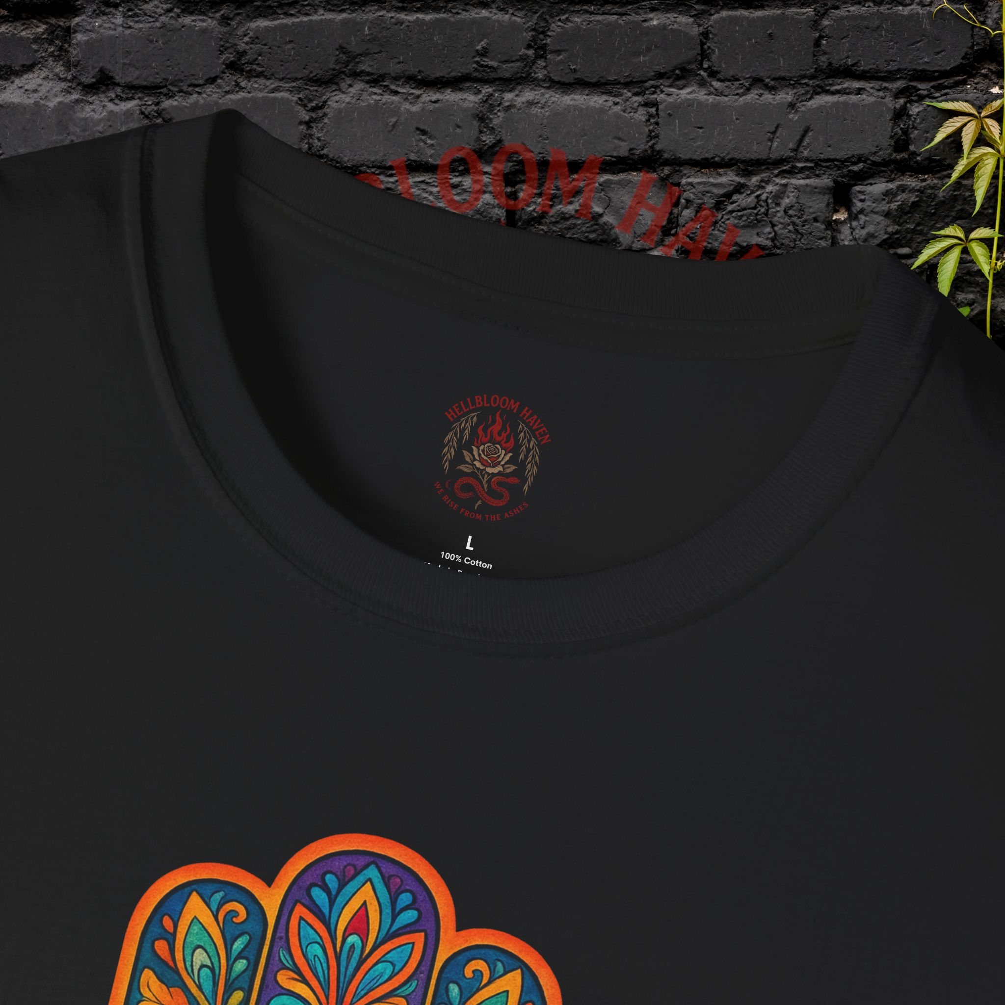 Bohemian Hamsa T-Shirt | Unisex Softstyle Tee for Spiritual Vibes - Image 7