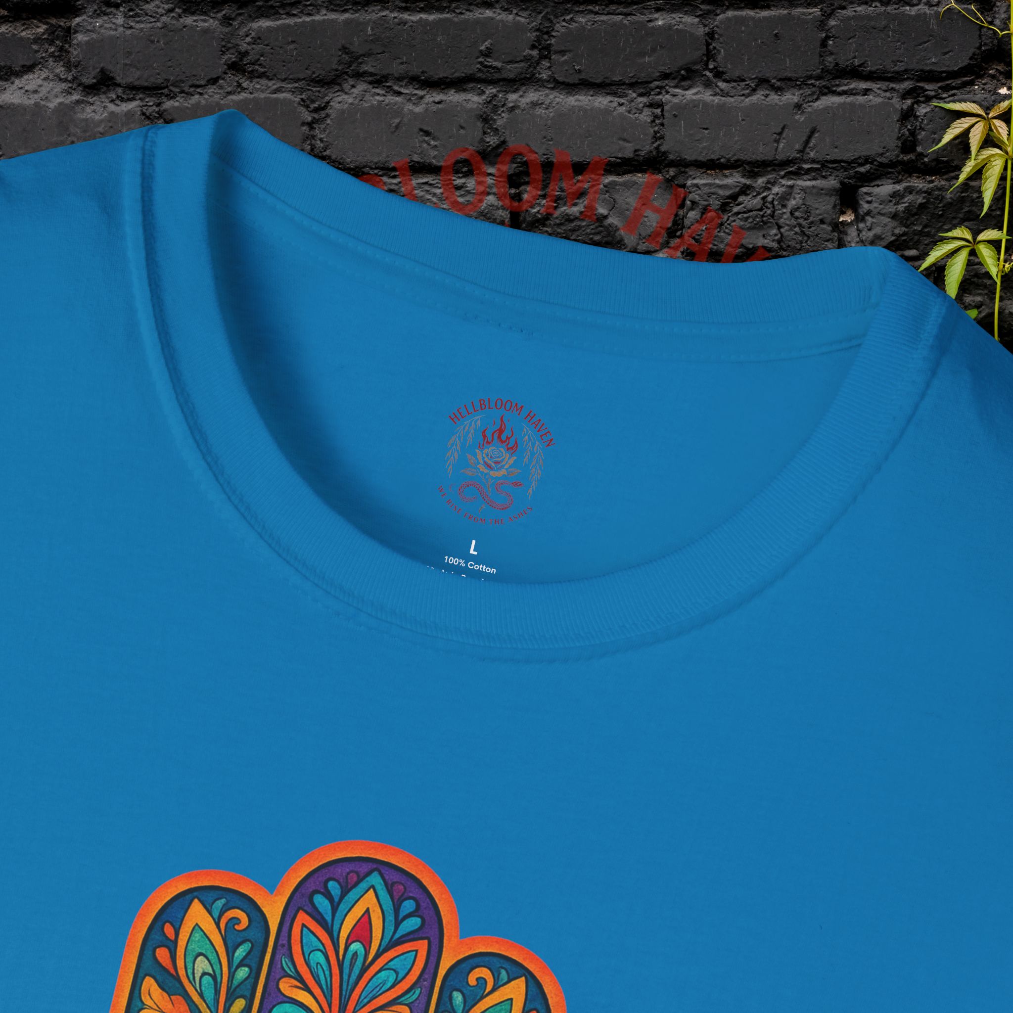 Bohemian Hamsa T-Shirt | Unisex Softstyle Tee for Spiritual Vibes - Image 39