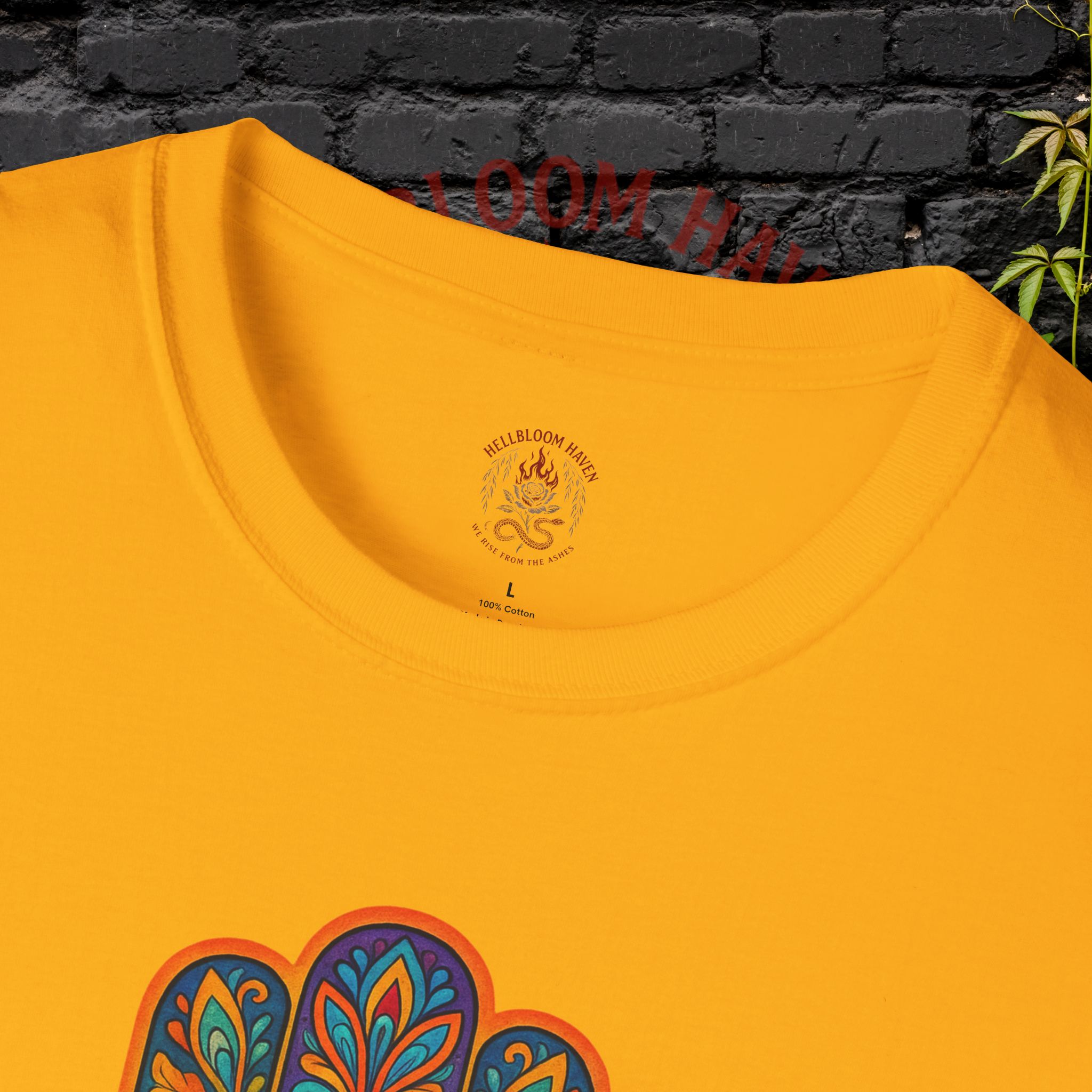 Bohemian Hamsa T-Shirt | Unisex Softstyle Tee for Spiritual Vibes - Image 15