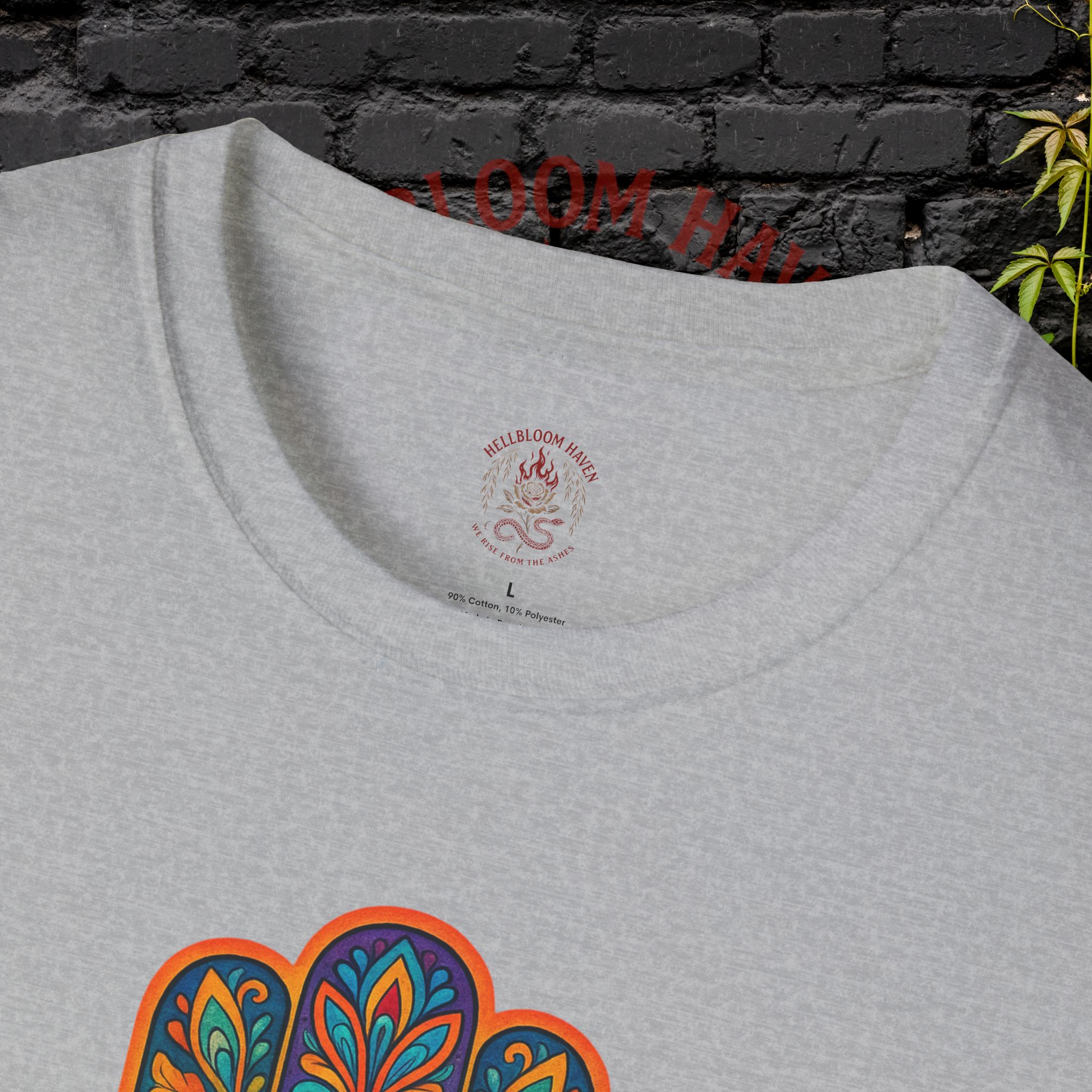 Bohemian Hamsa T-Shirt | Unisex Softstyle Tee for Spiritual Vibes - Image 11