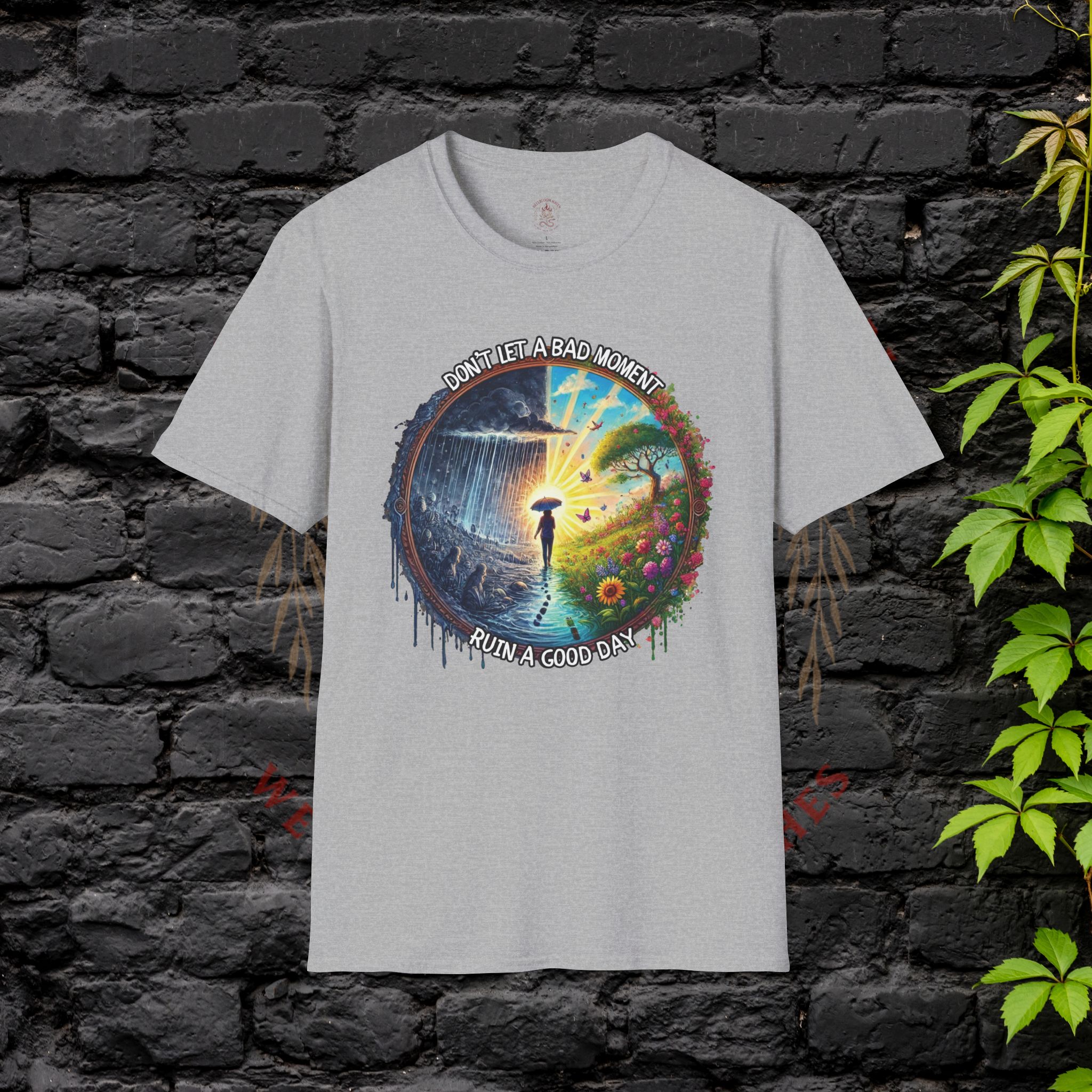 | Inspirational Tee – “Don’t Let a Bad Moment Ruin a Good Day” – Motivational Gift, Casual Wear, Positive Vibes, Everyday Inspirational Tee - "Don't Let a Bad Moment Ruin a Good Day" - Motivational Gift, Casual Wear, Positive Vibes, Everyday - Image 9