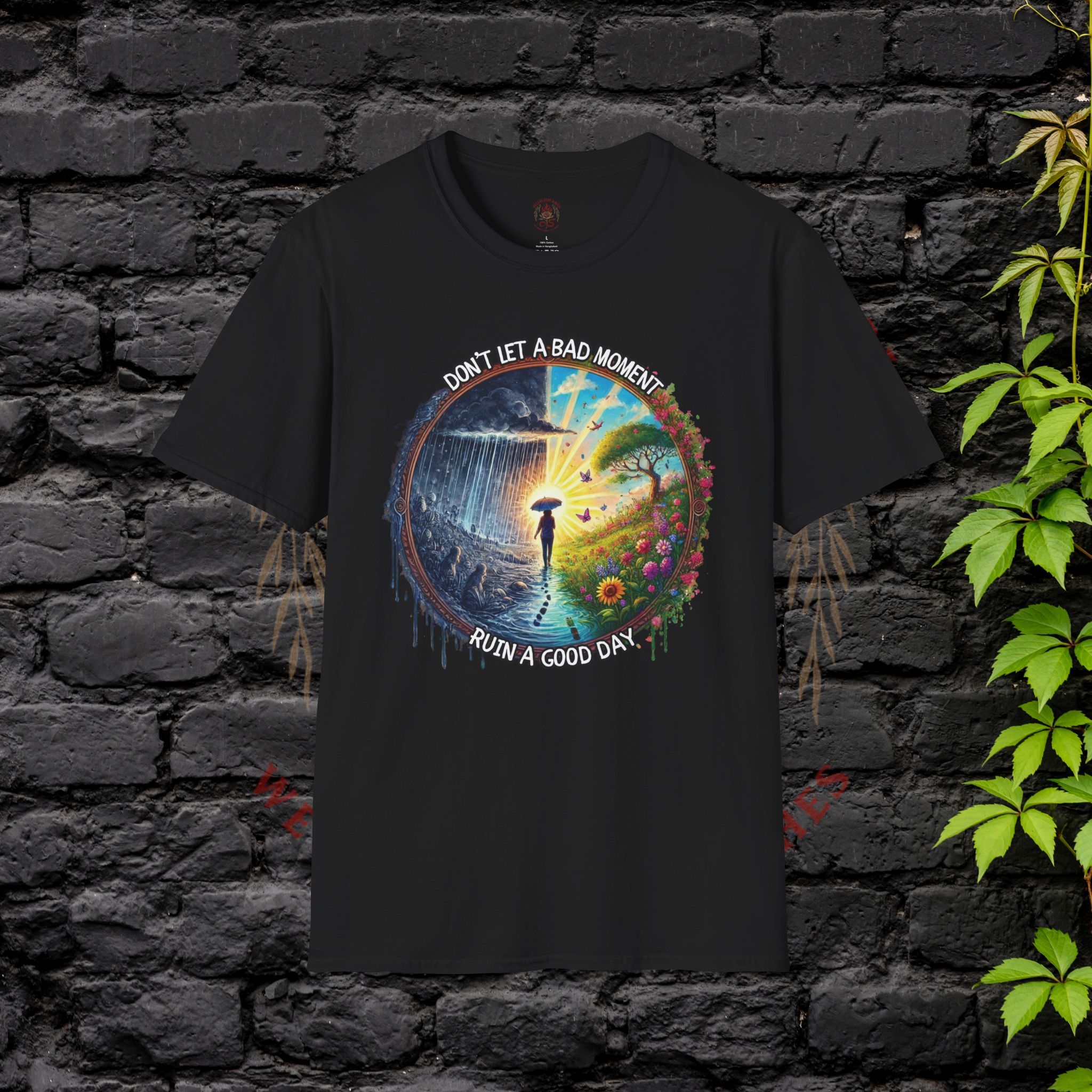 | Inspirational Tee – “Don’t Let a Bad Moment Ruin a Good Day” – Motivational Gift, Casual Wear, Positive Vibes, Everyday Inspirational Tee - "Don't Let a Bad Moment Ruin a Good Day" - Motivational Gift, Casual Wear, Positive Vibes, Everyday - Image 5