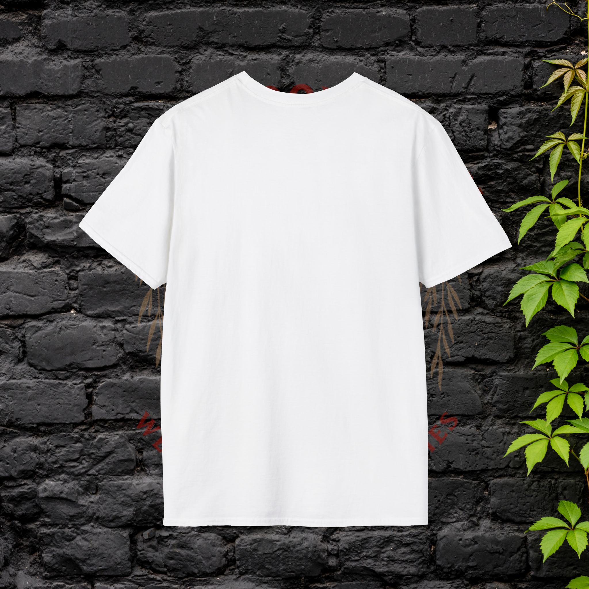 Hellbloom Haven | Cultural Identity Tee Back of white t-shirt
