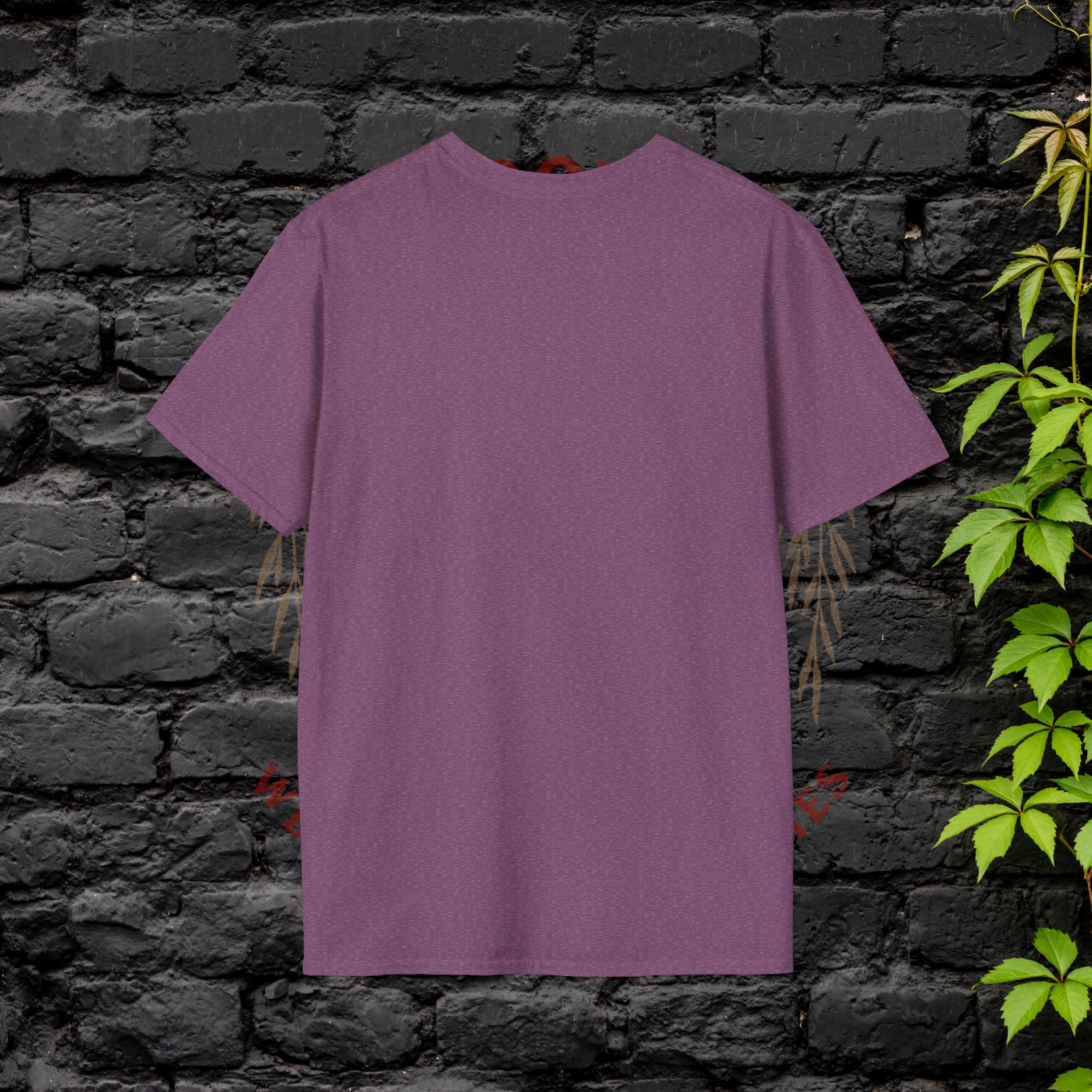 Hellbloom Haven | Cultural Identity Tee back of purple shirt