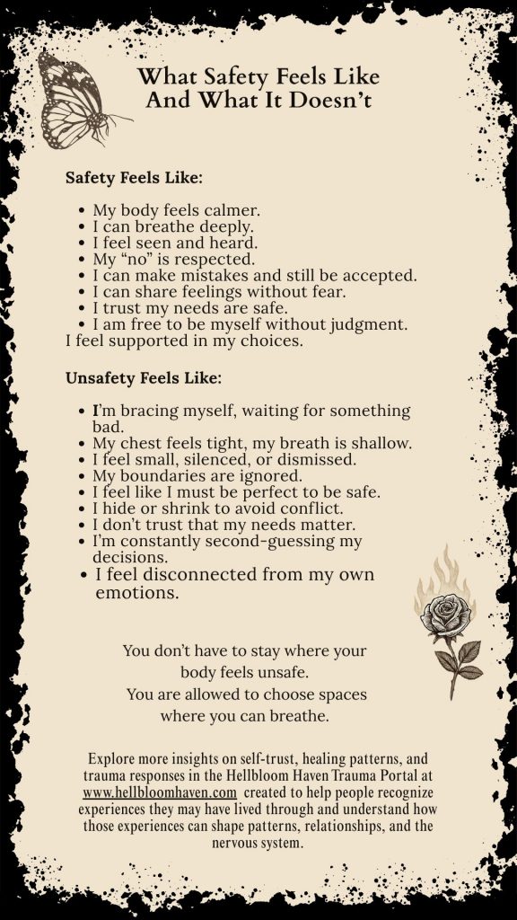 What Safety Feels Like And What It Doesn&rsquo;t